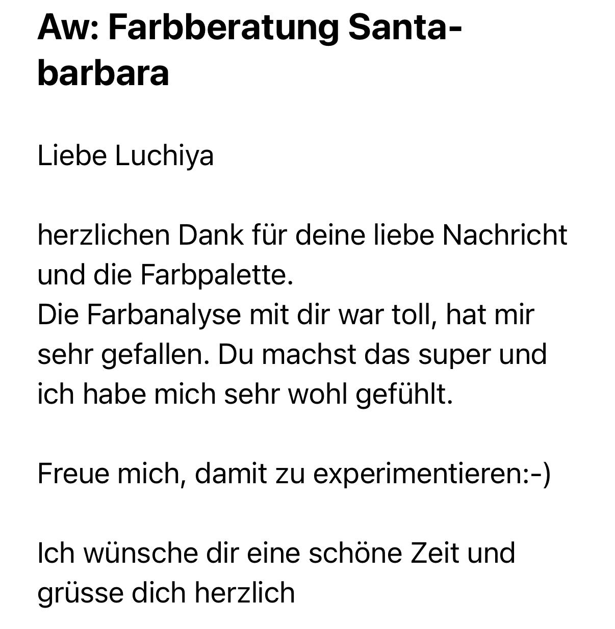 Persönliche Farbberatung