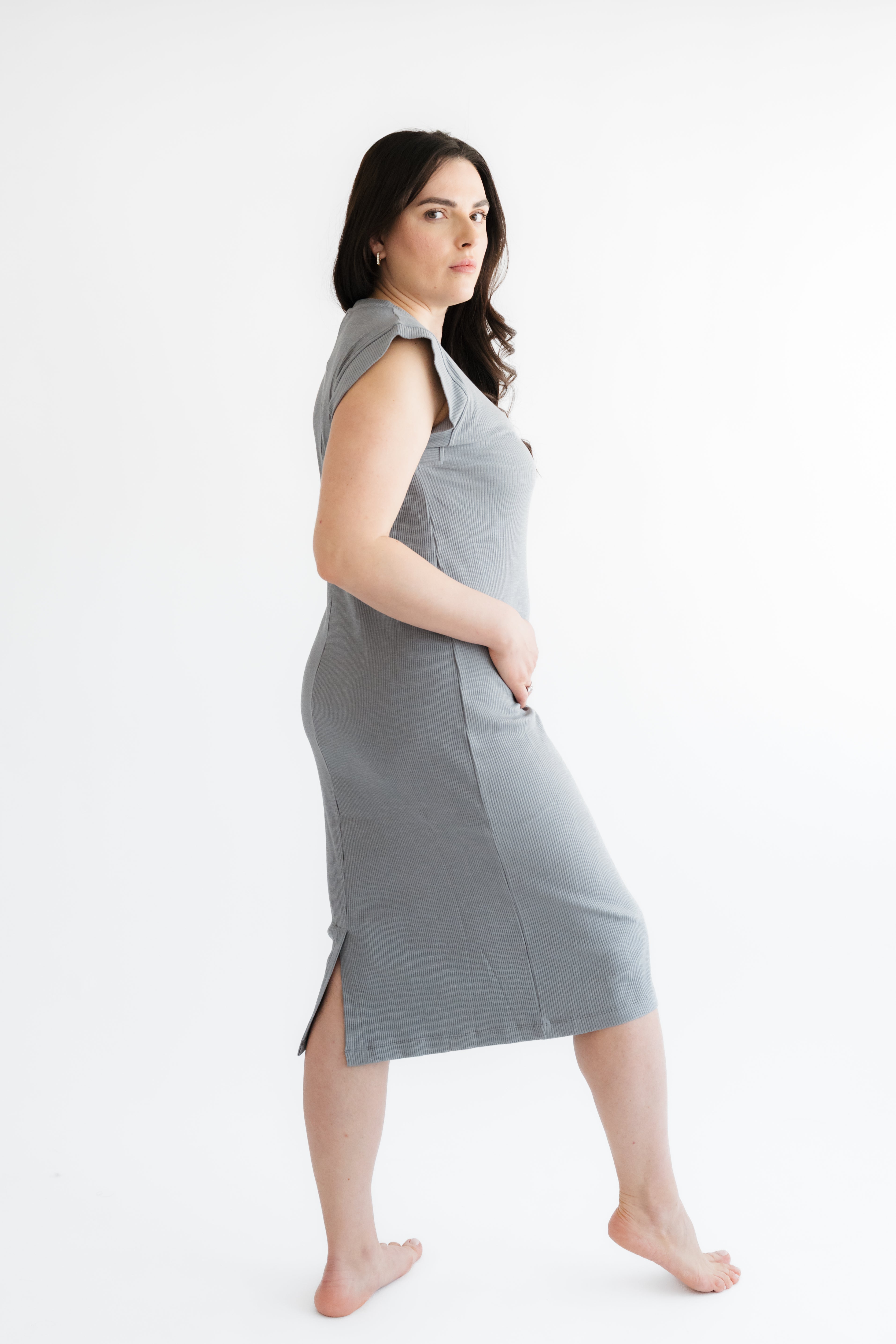 Basic Line Kleid Ribb