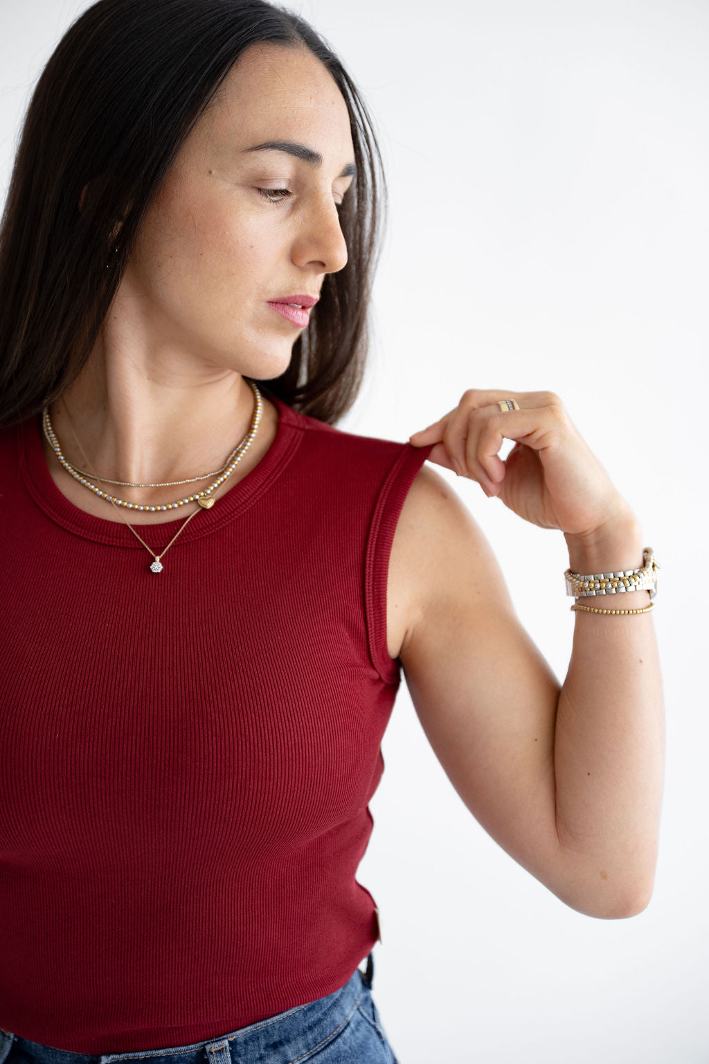 Basic Line Trägertop Ribb