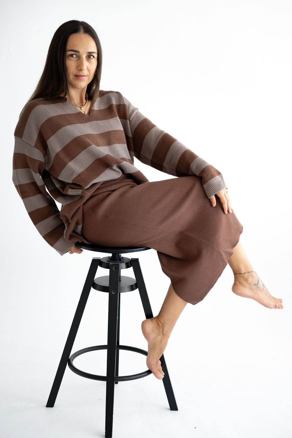 Leichter Strickpullover 100% Baumwolle