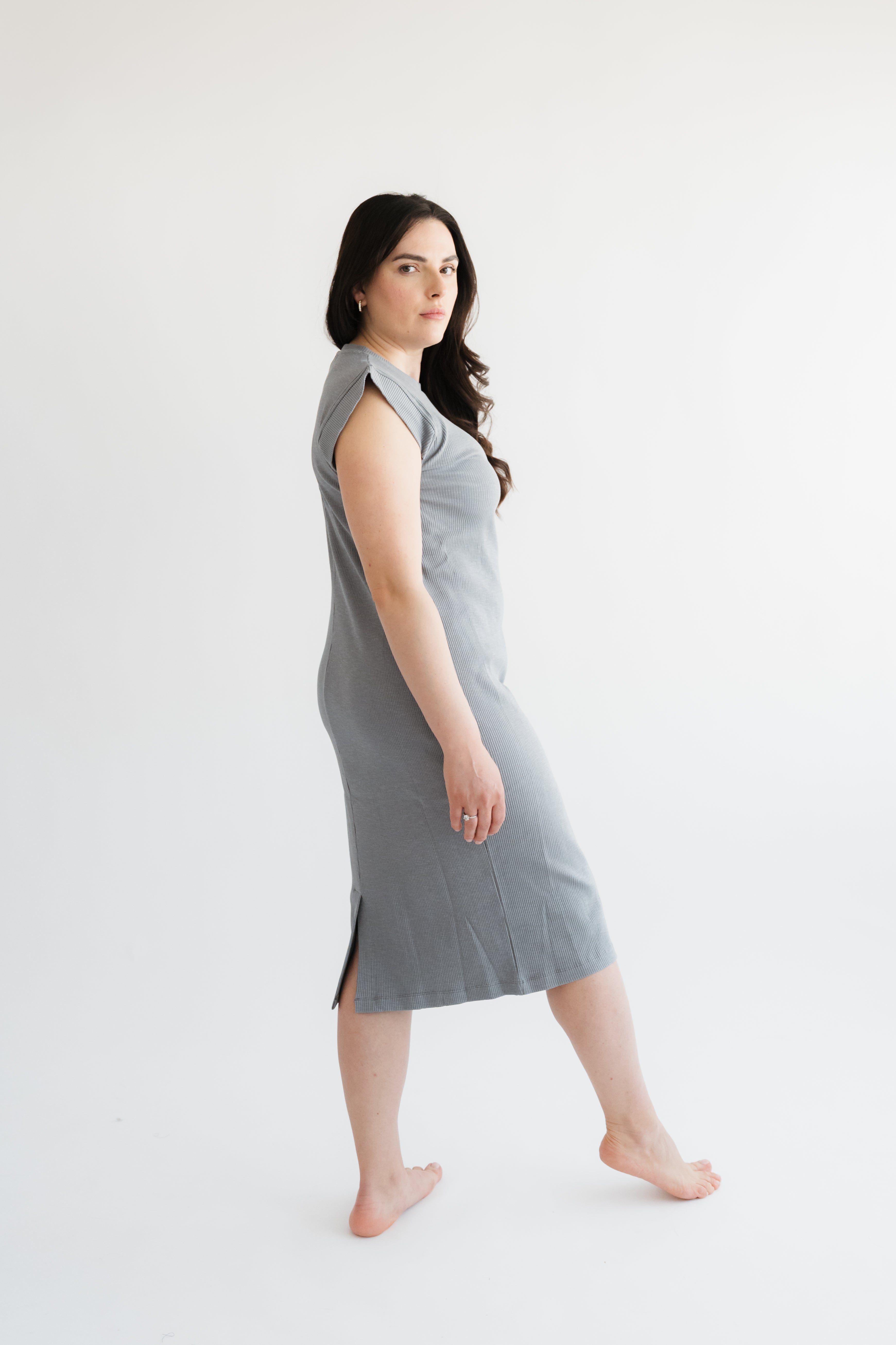 Basic Line Kleid Ribb