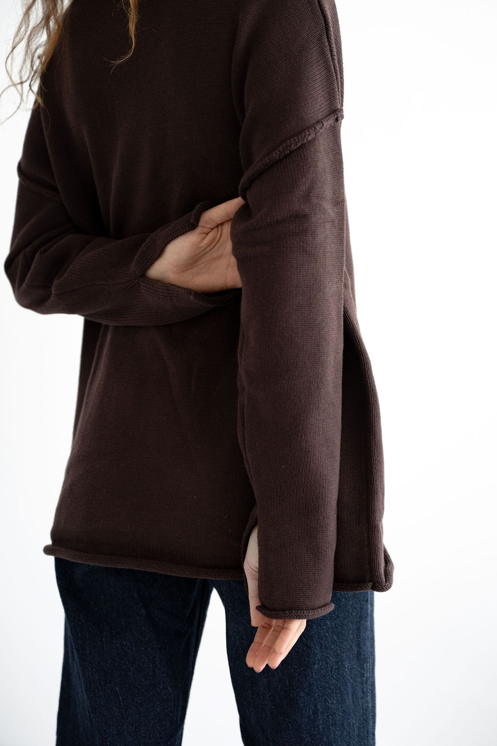 Pullover mit Aussennaht