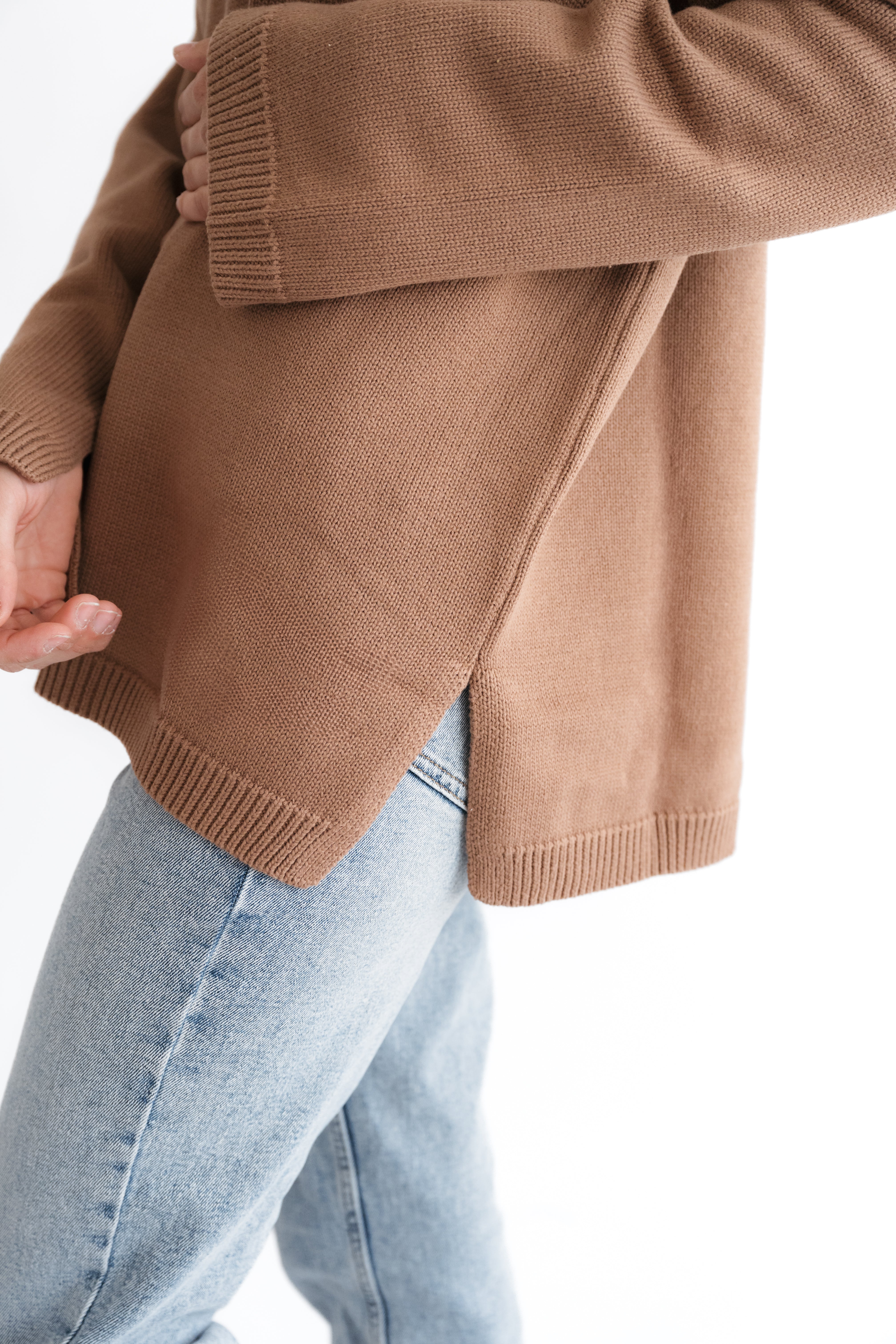 Leichter Strickpullover 100% Baumwolle