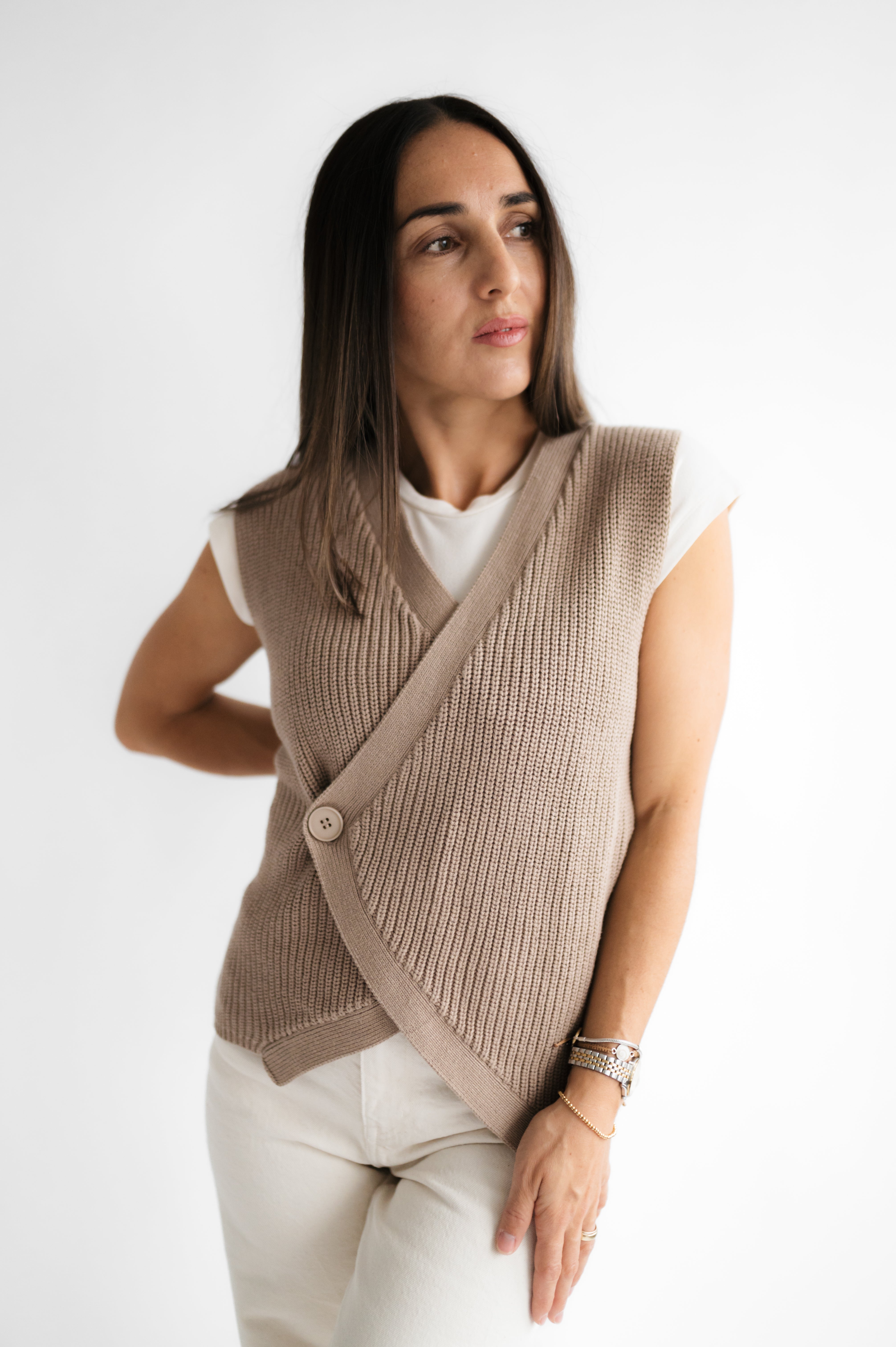 Strickweste 100% Baumwolle