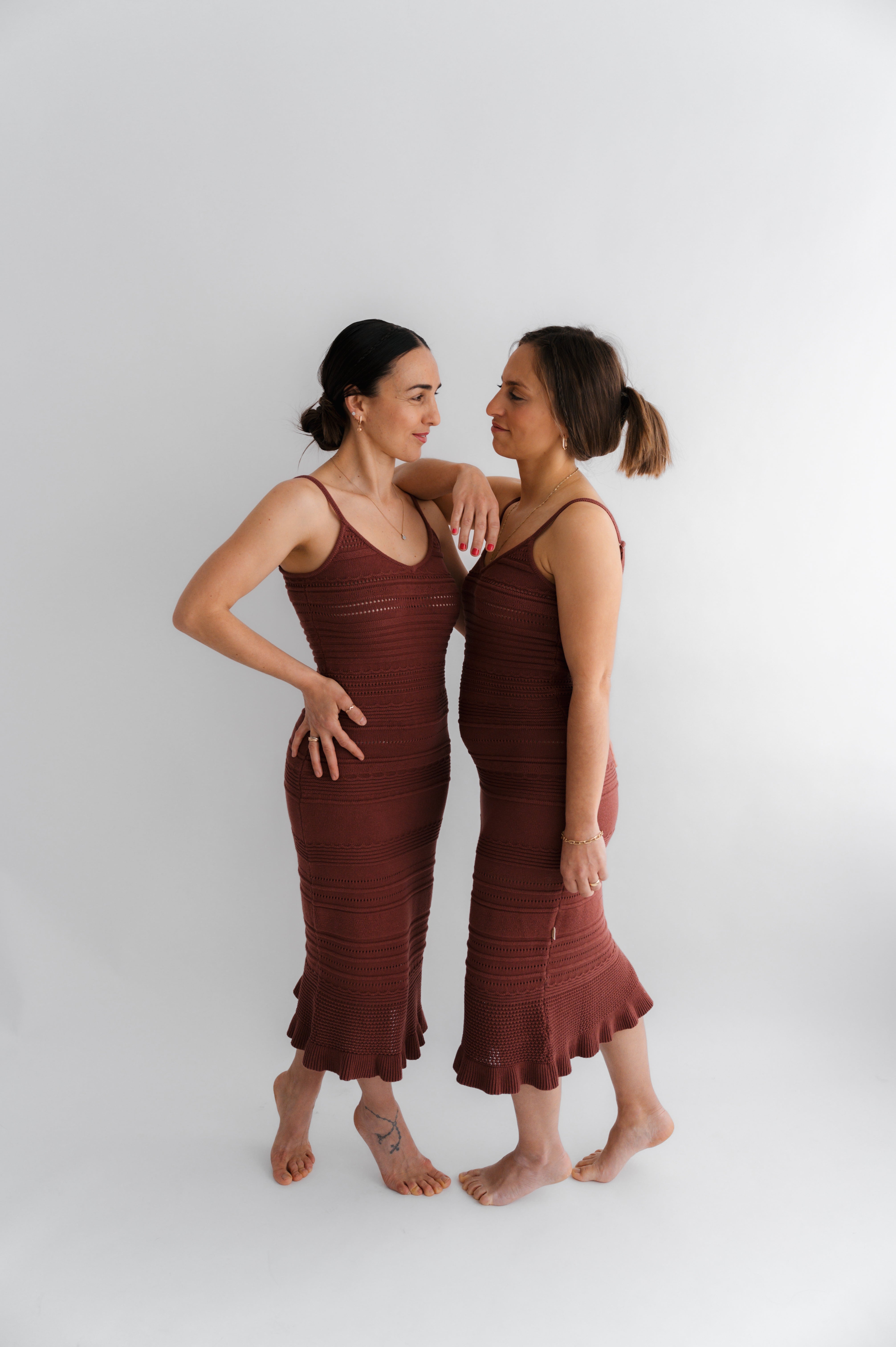 Kleid Elma Häkeloptik Berry