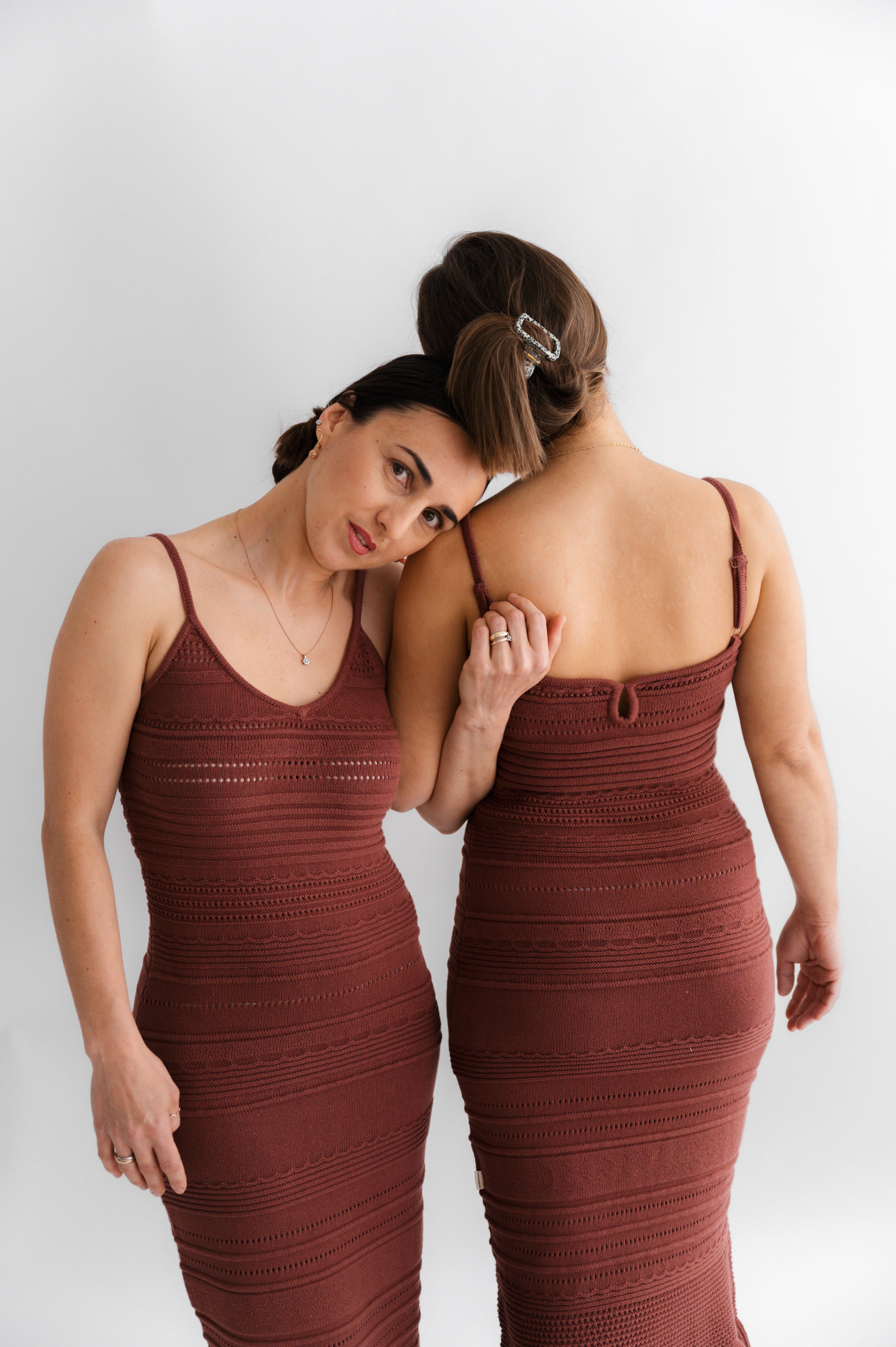 Kleid Elma Häkeloptik Berry