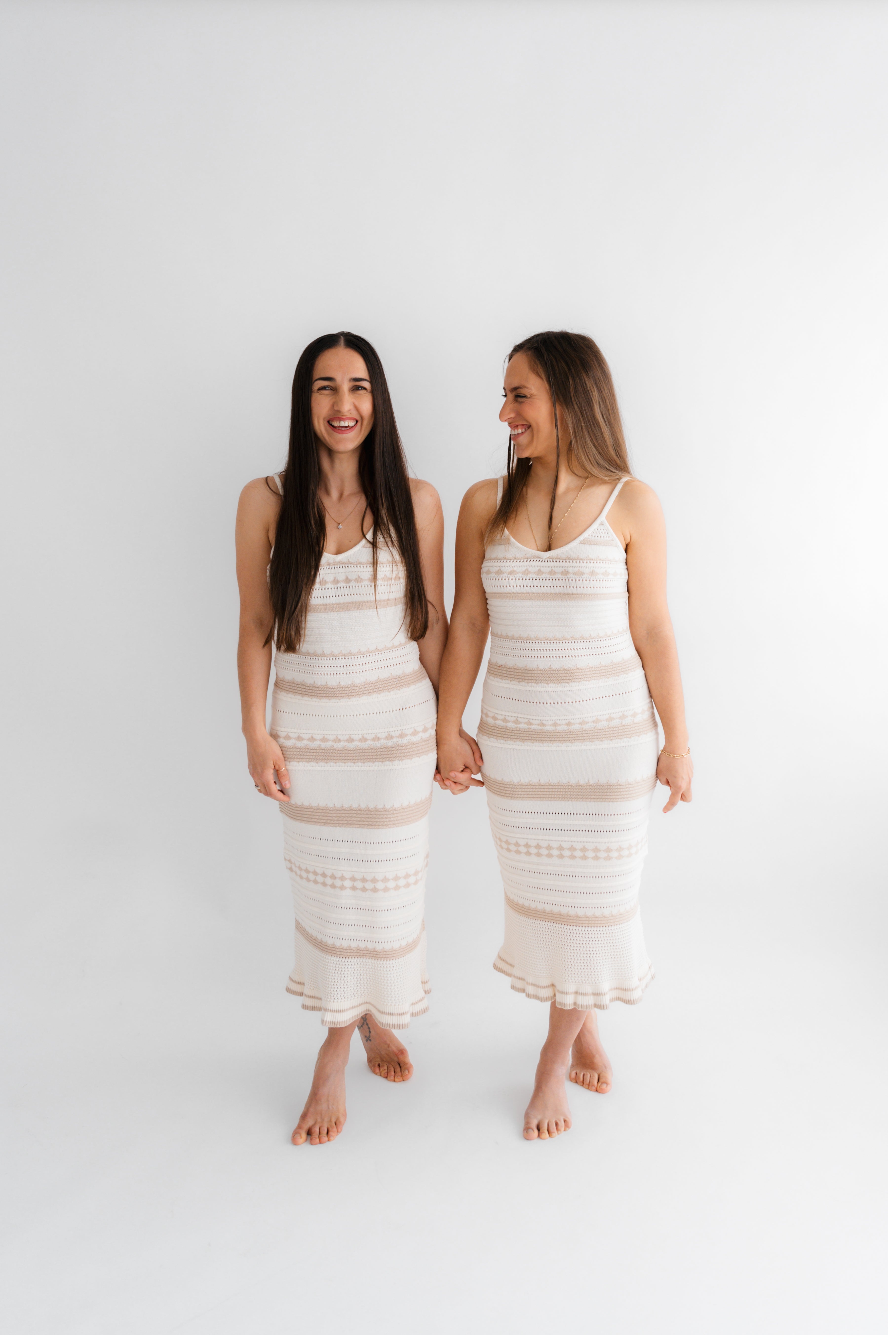 Kleid Elma Häkeloptik zweifarbig