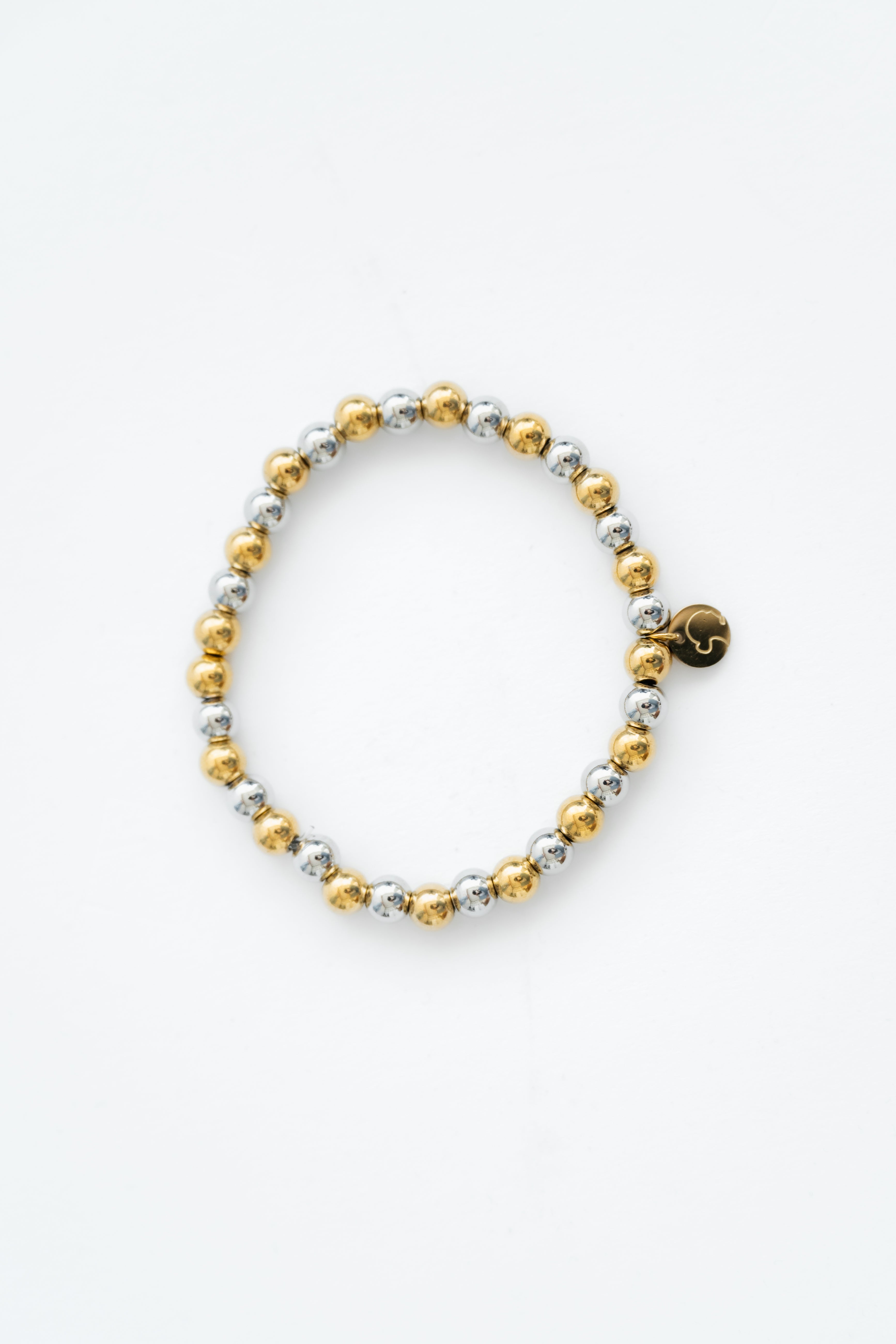 Armband grosse Edelstahlperlen