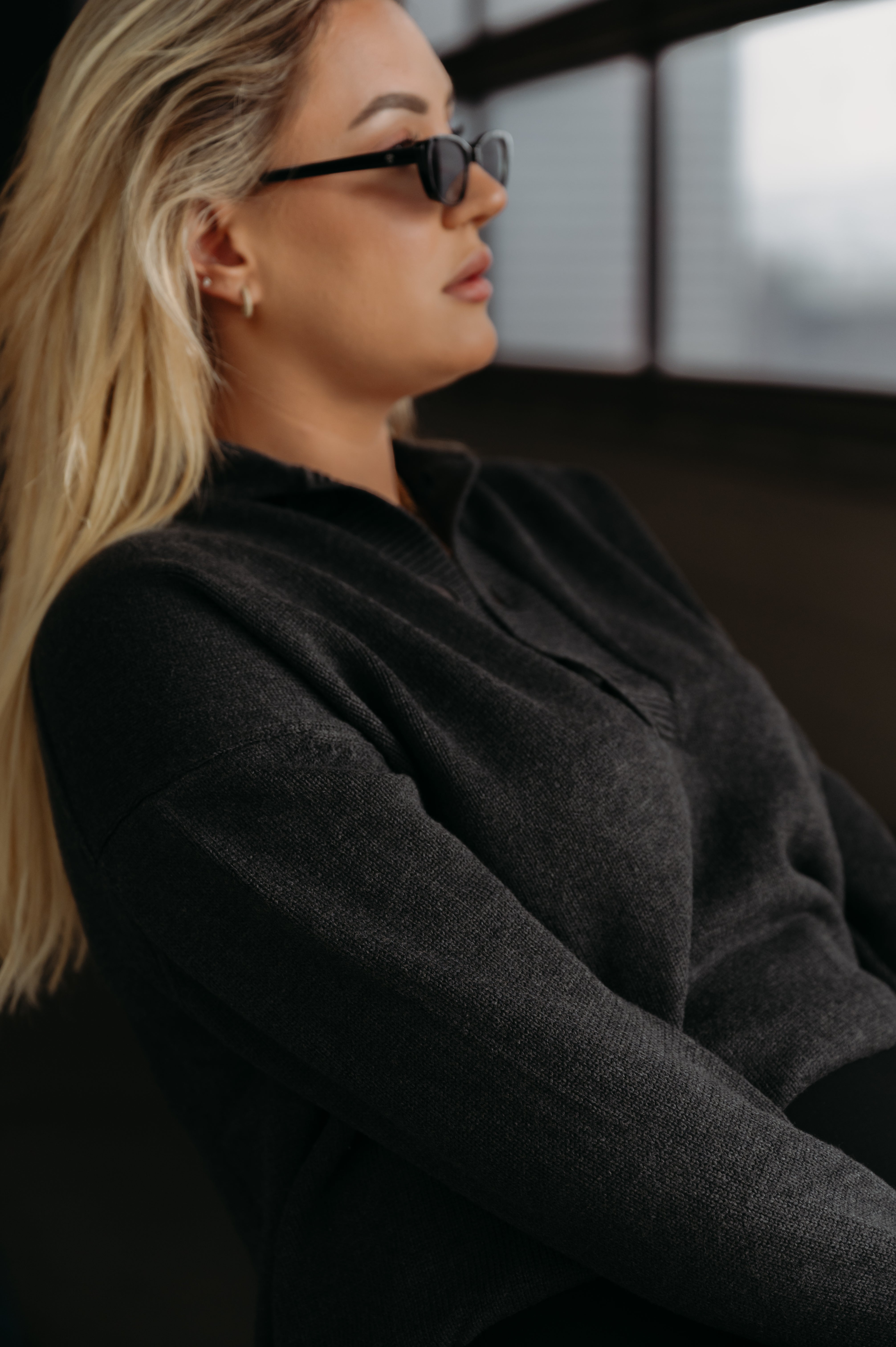 SBTL X LINDA Pullover mit Knöpfen