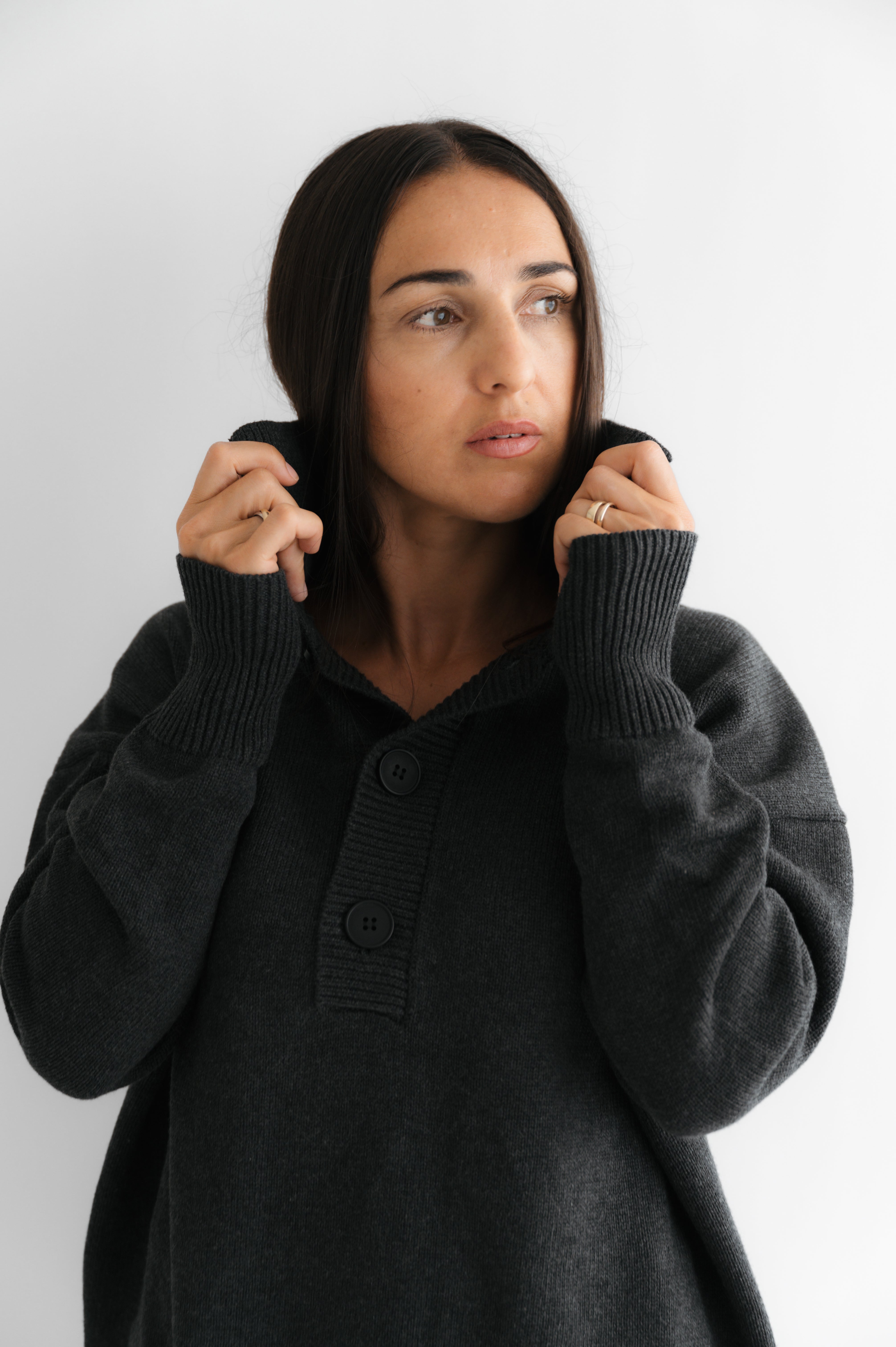 SBTL X LINDA Pullover mit Knöpfen