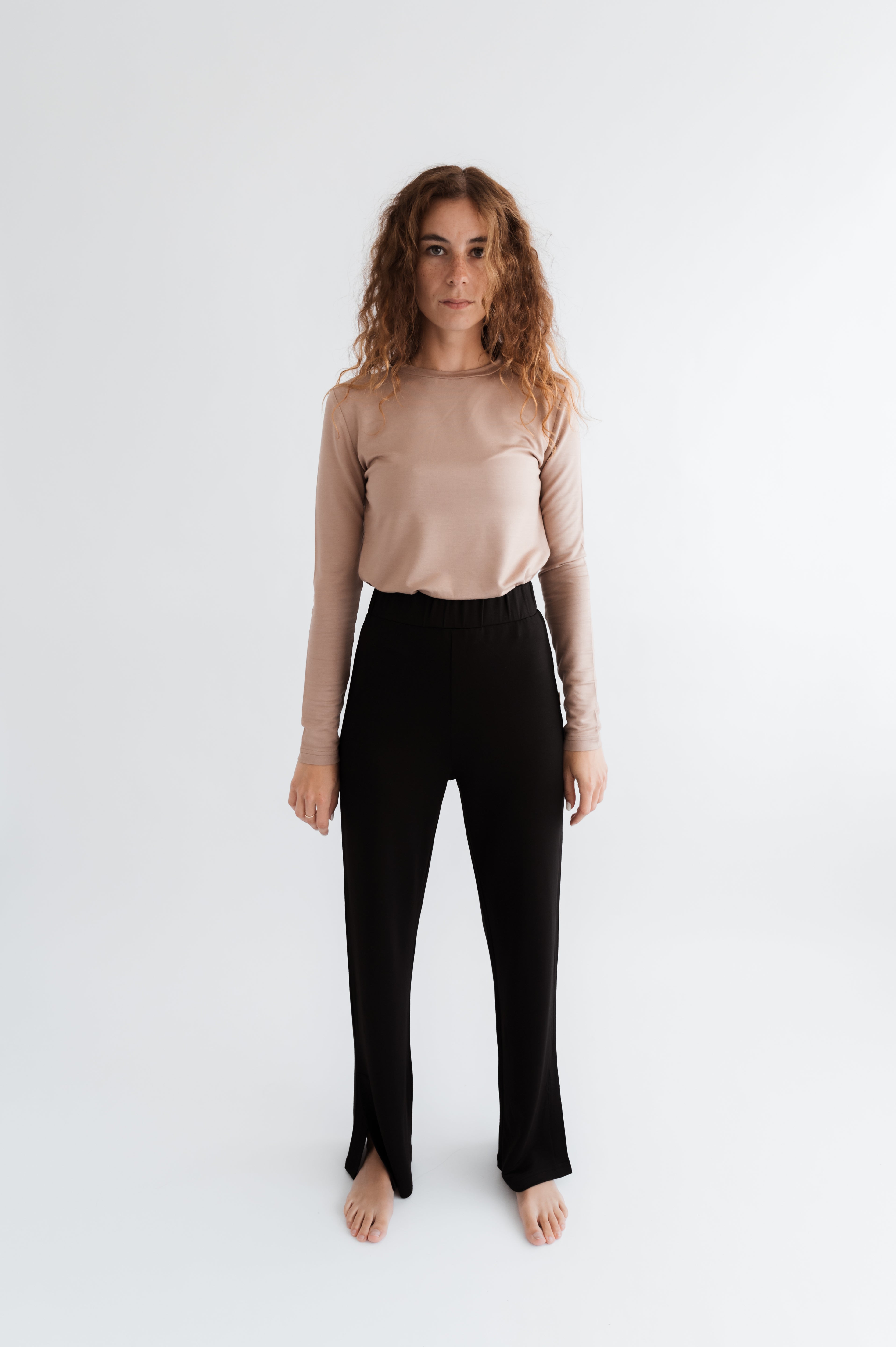 Basic Line Langarmshirt MODAL