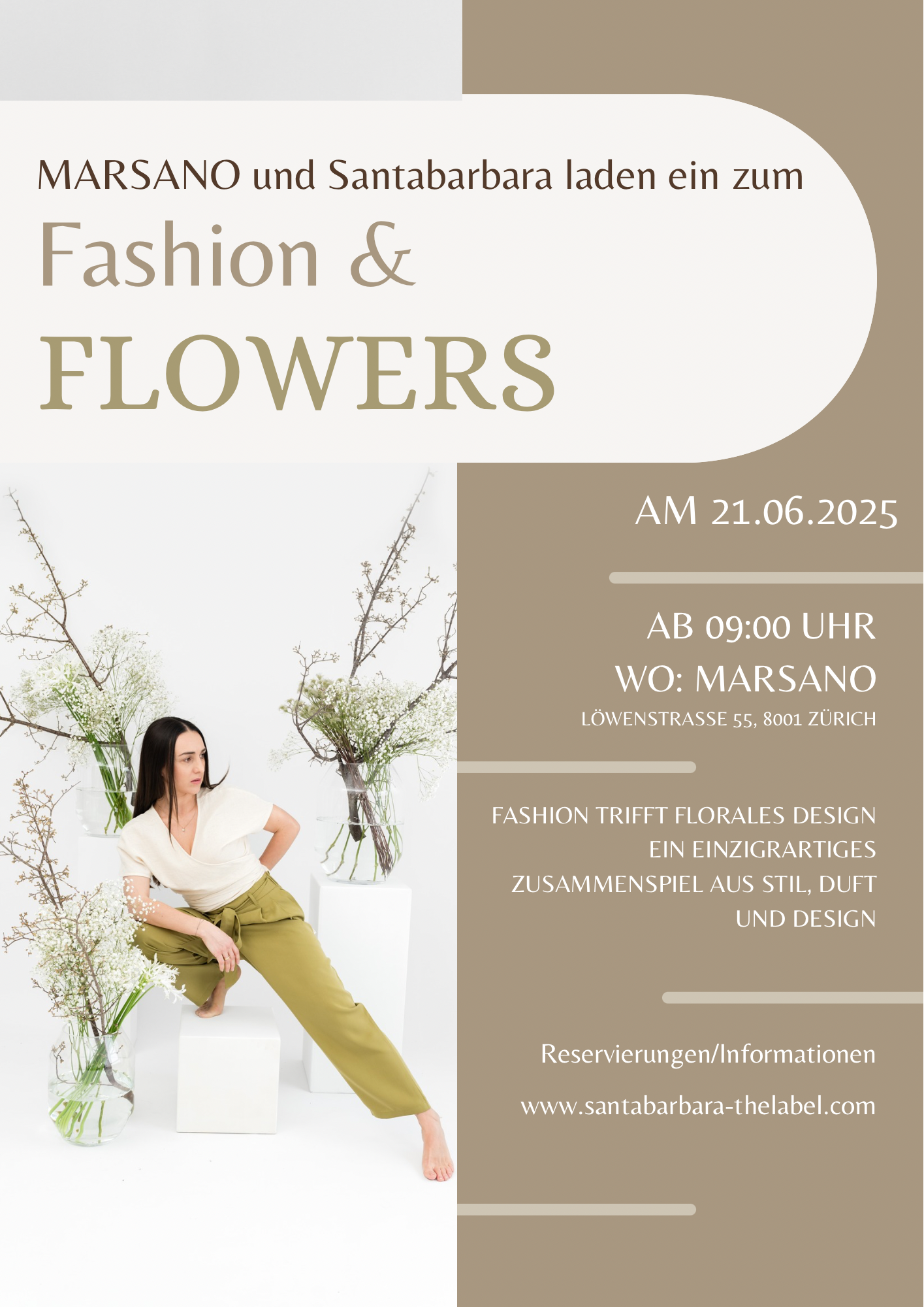 Anlass Fashion&Flowers bei MARSANO