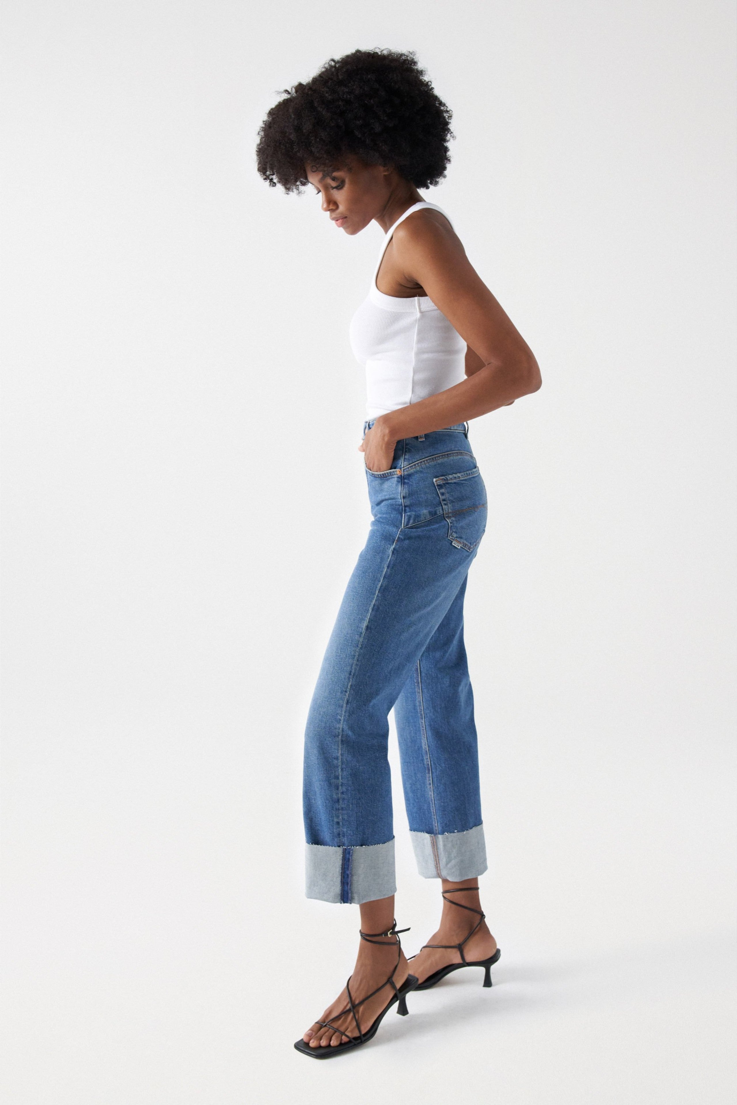 Jeans Salsa mit Umschlag