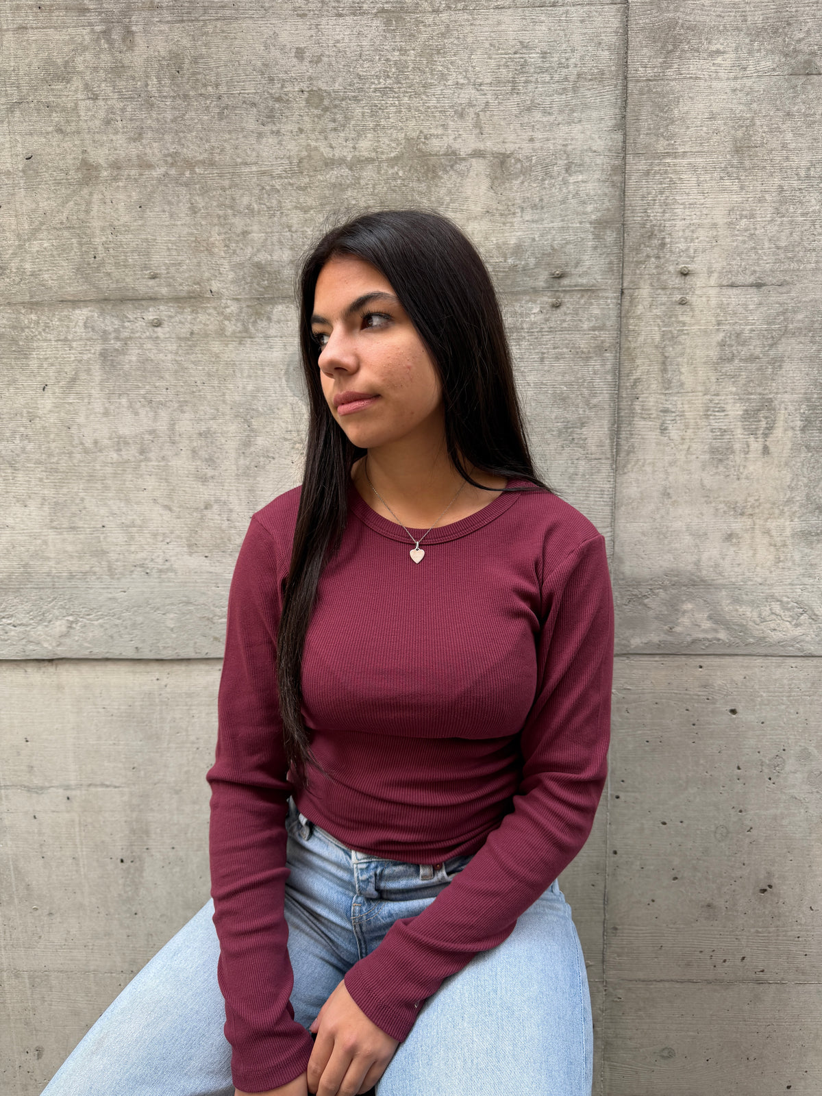Basic Line Longsleeve Rundhals