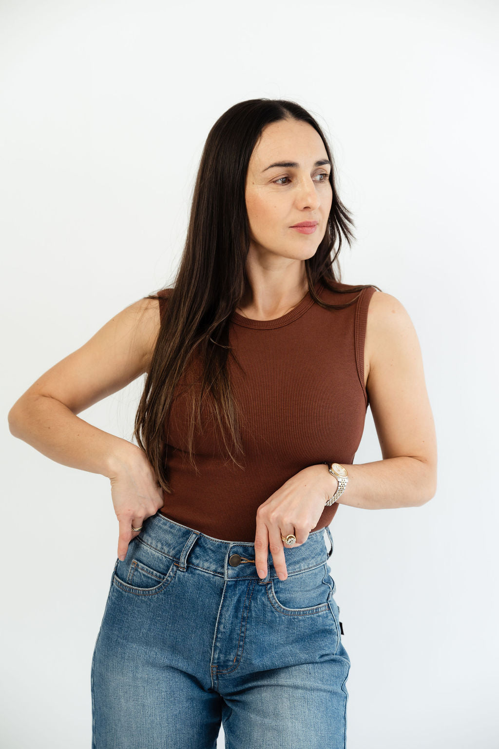 Basic Line Trägertop Ribb