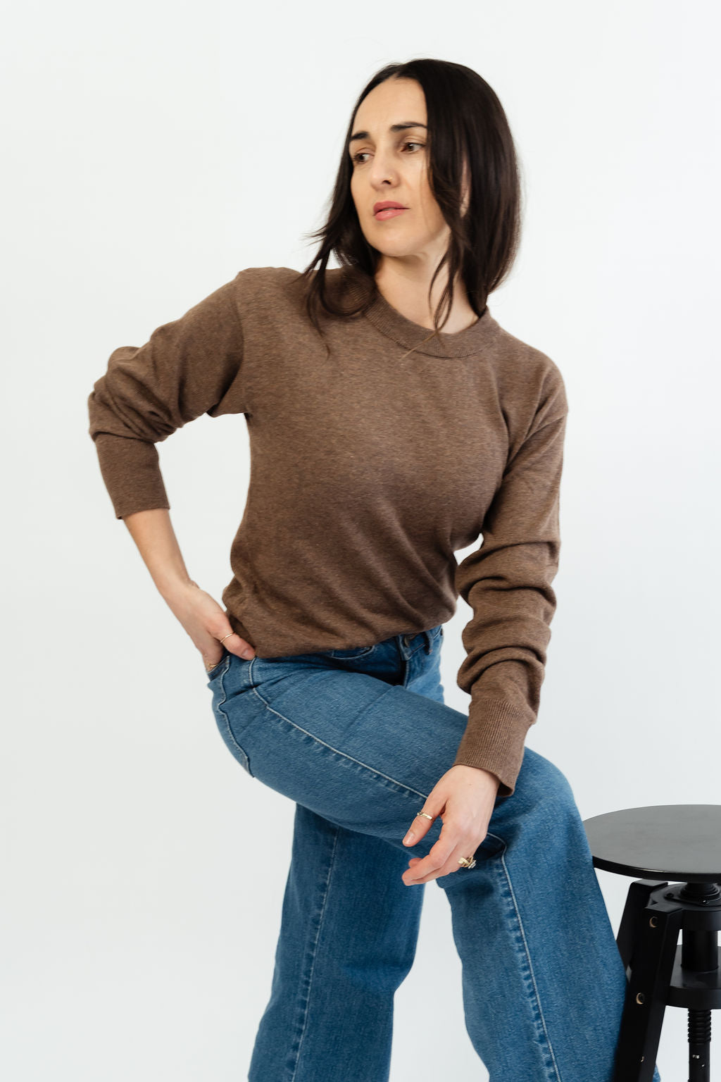 Feinstrick Pullover 100% Baumwolle