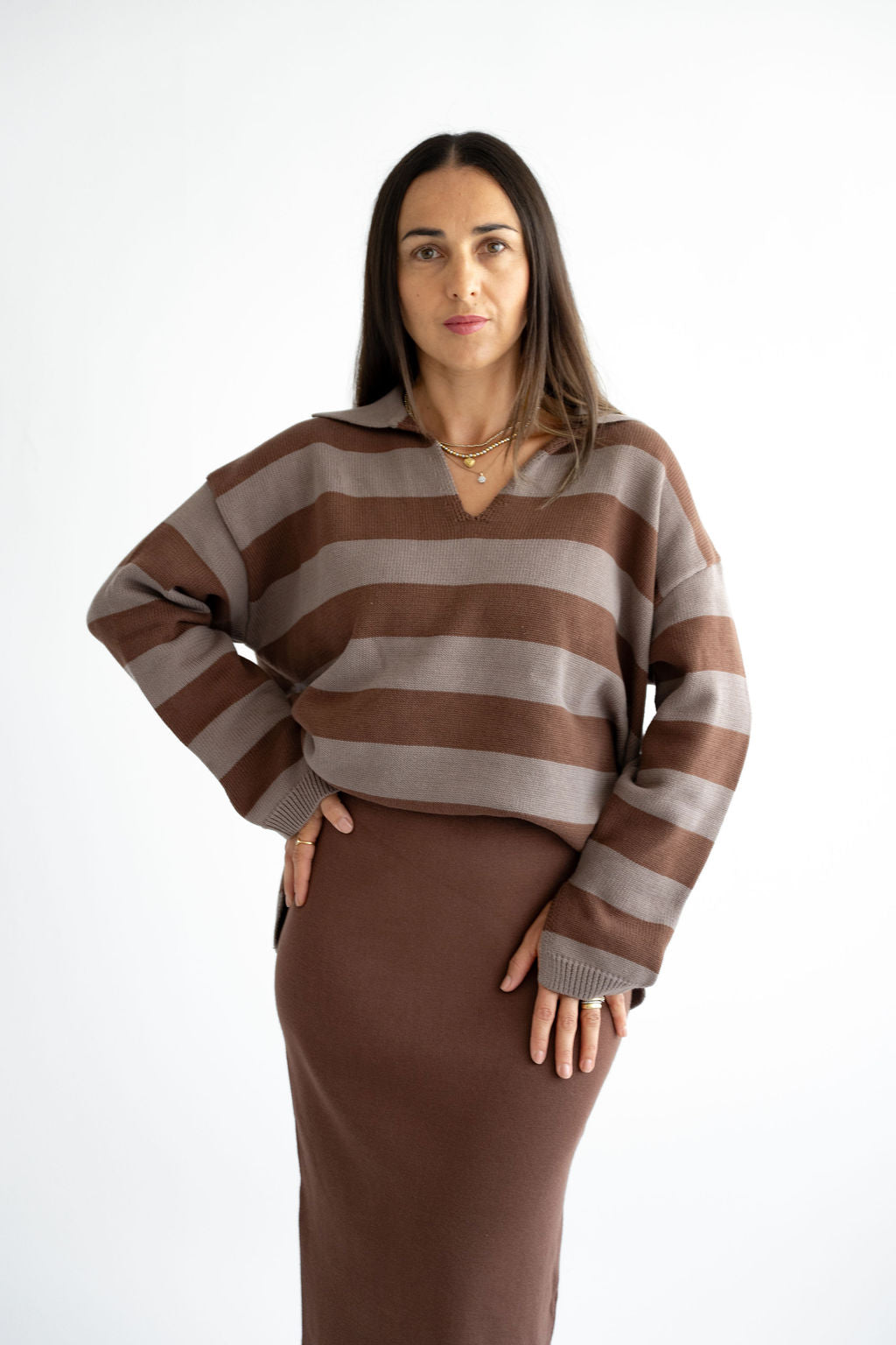 Leichter Strickpullover 100% Baumwolle