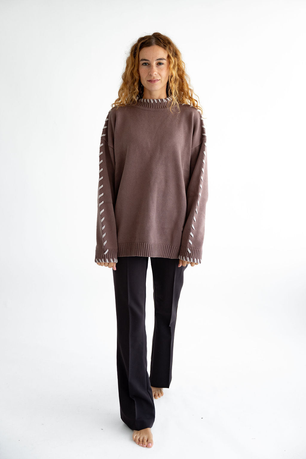 Pullover mit Schnürsenkel