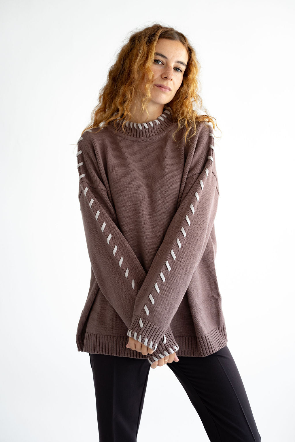 Pullover mit Schnürsenkel