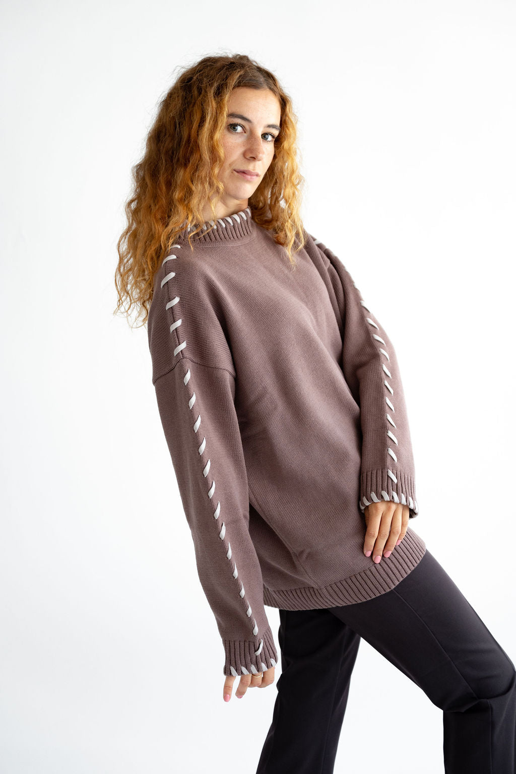 Pullover mit Schnürsenkel