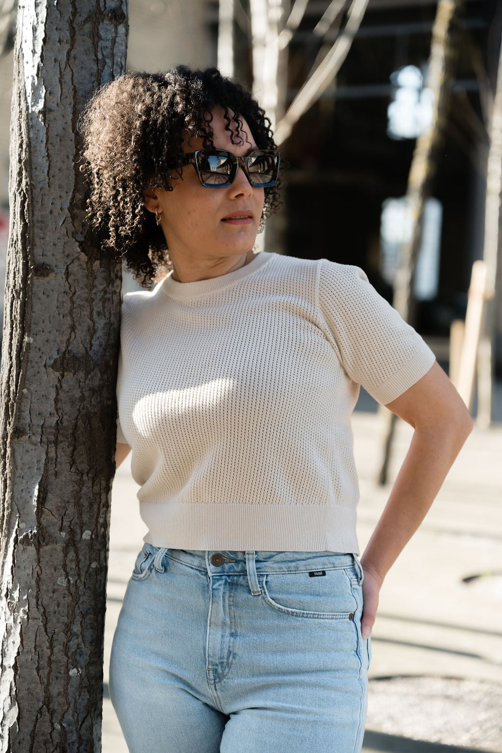 Gehäckeltes T-Shirt 100% Baumwolle