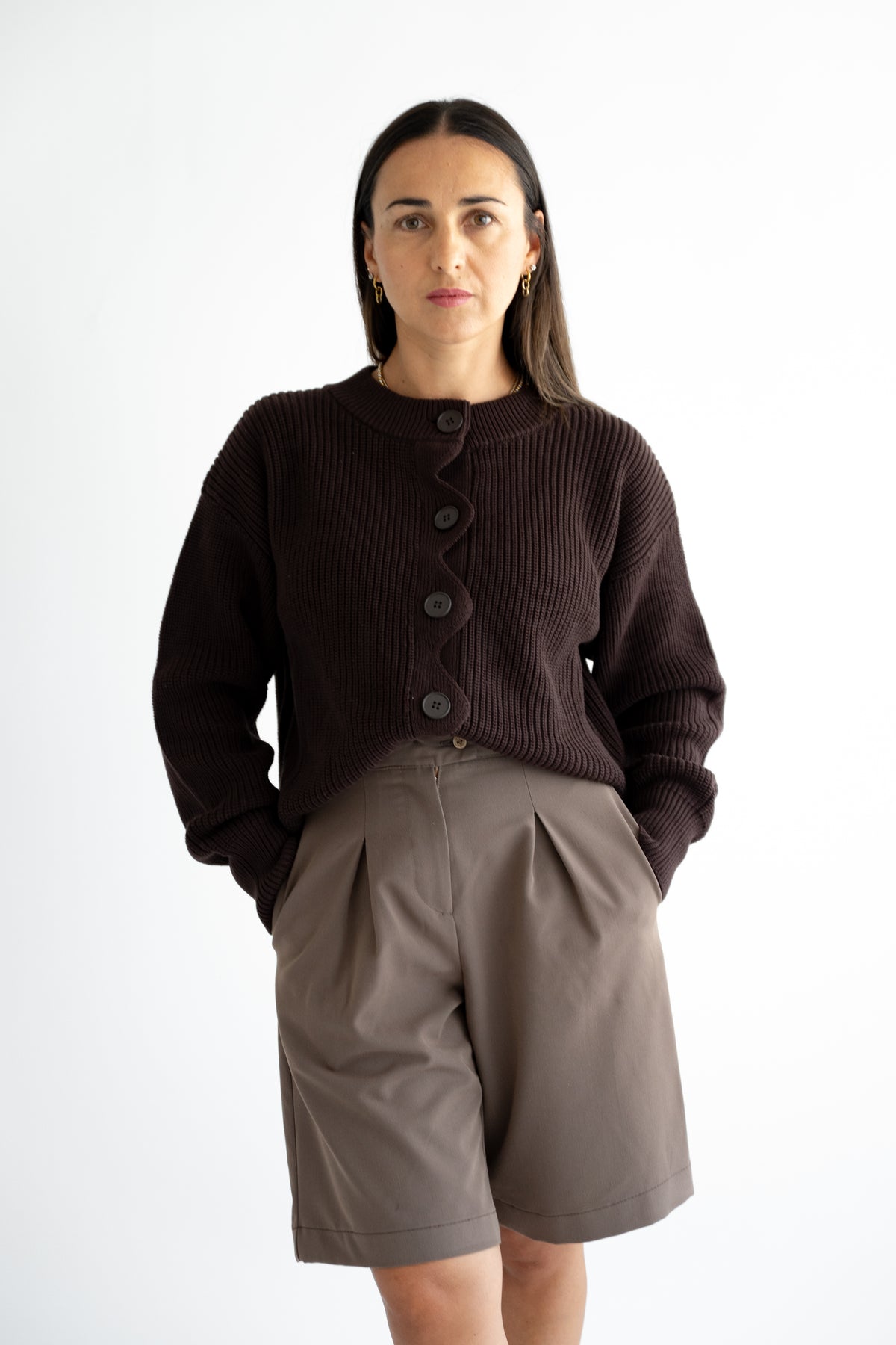 Wellencardigan 100% Baumwolle