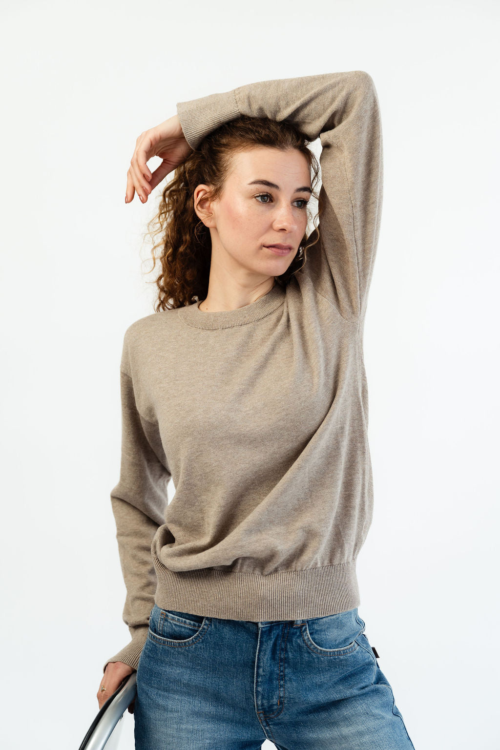 Feinstrick Pullover 100% Baumwolle