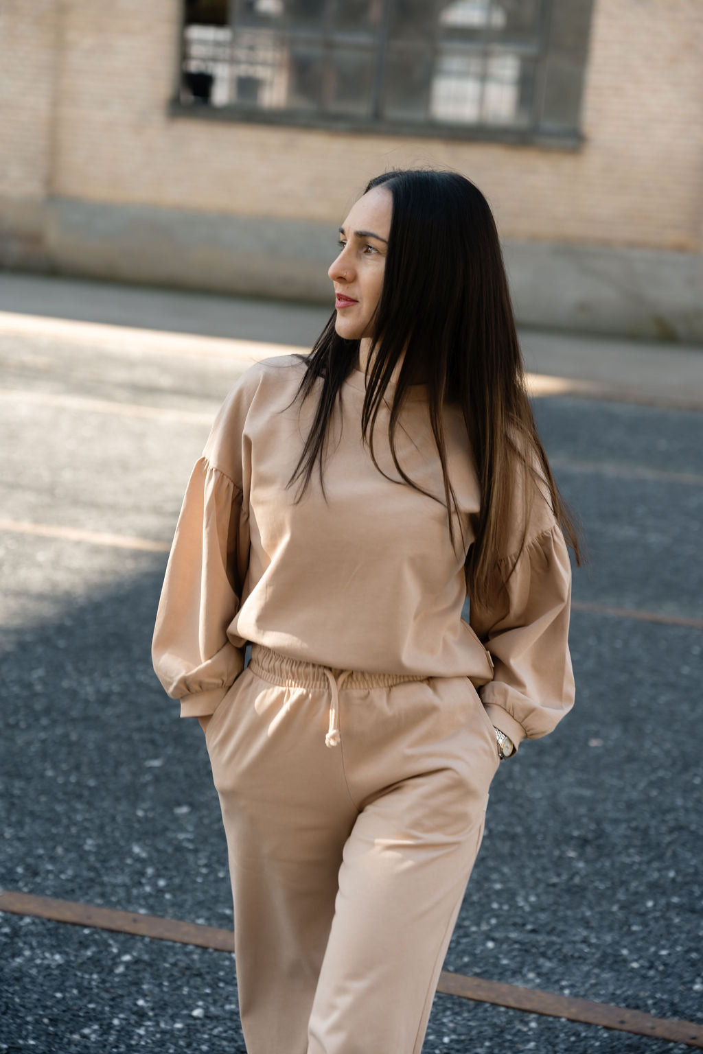 Tshirt Ballonärmeln 100% Baumwolle