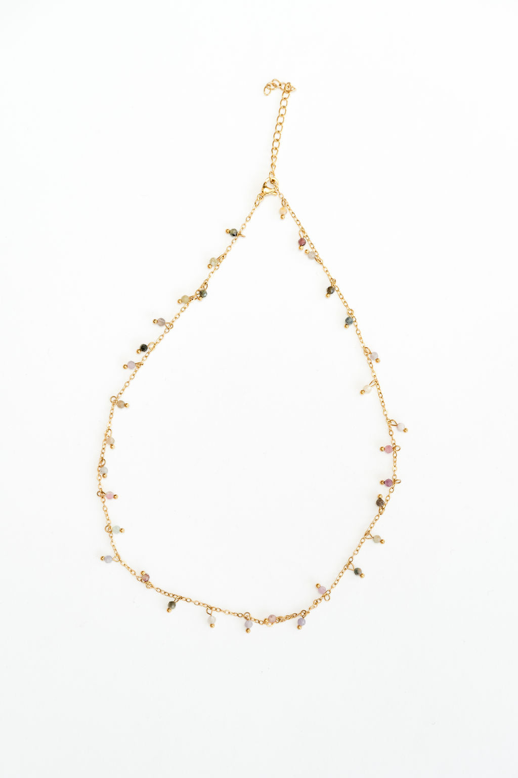 Halskette Natursteinperlen Rosa