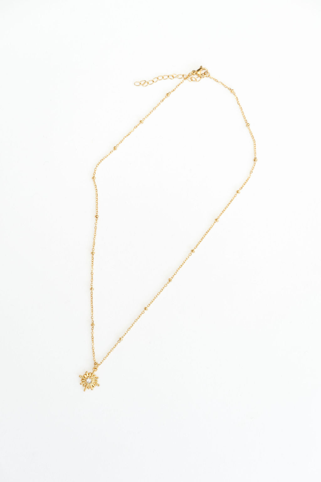 Halskette Natursteinperlen Weiss