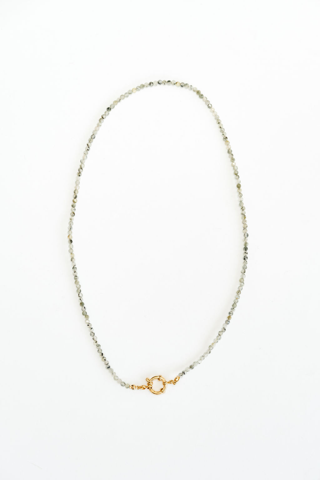 Halskette Natursteinperlen Hellgrün