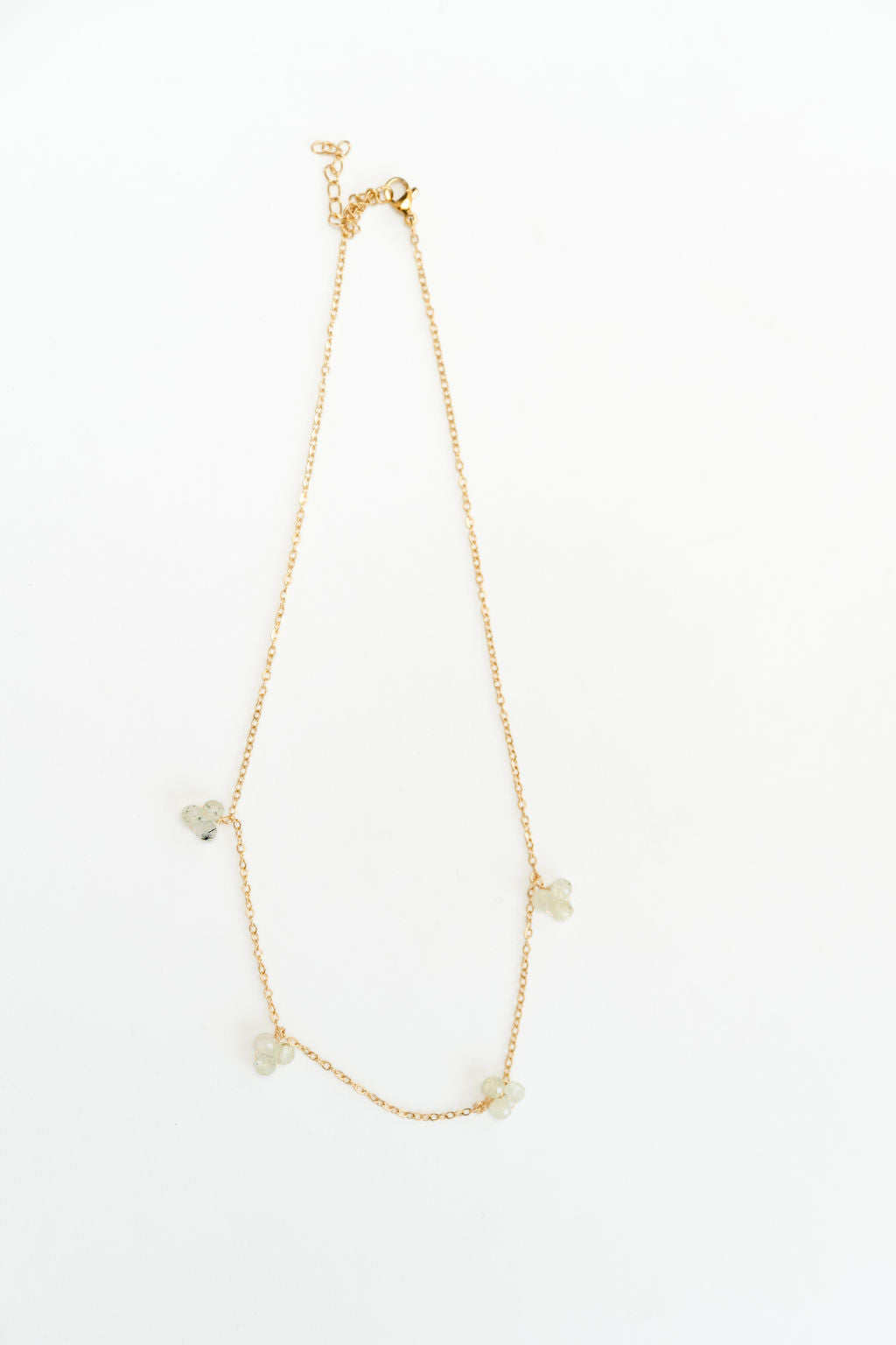 Halskette Natursteinperlen Hellgrün