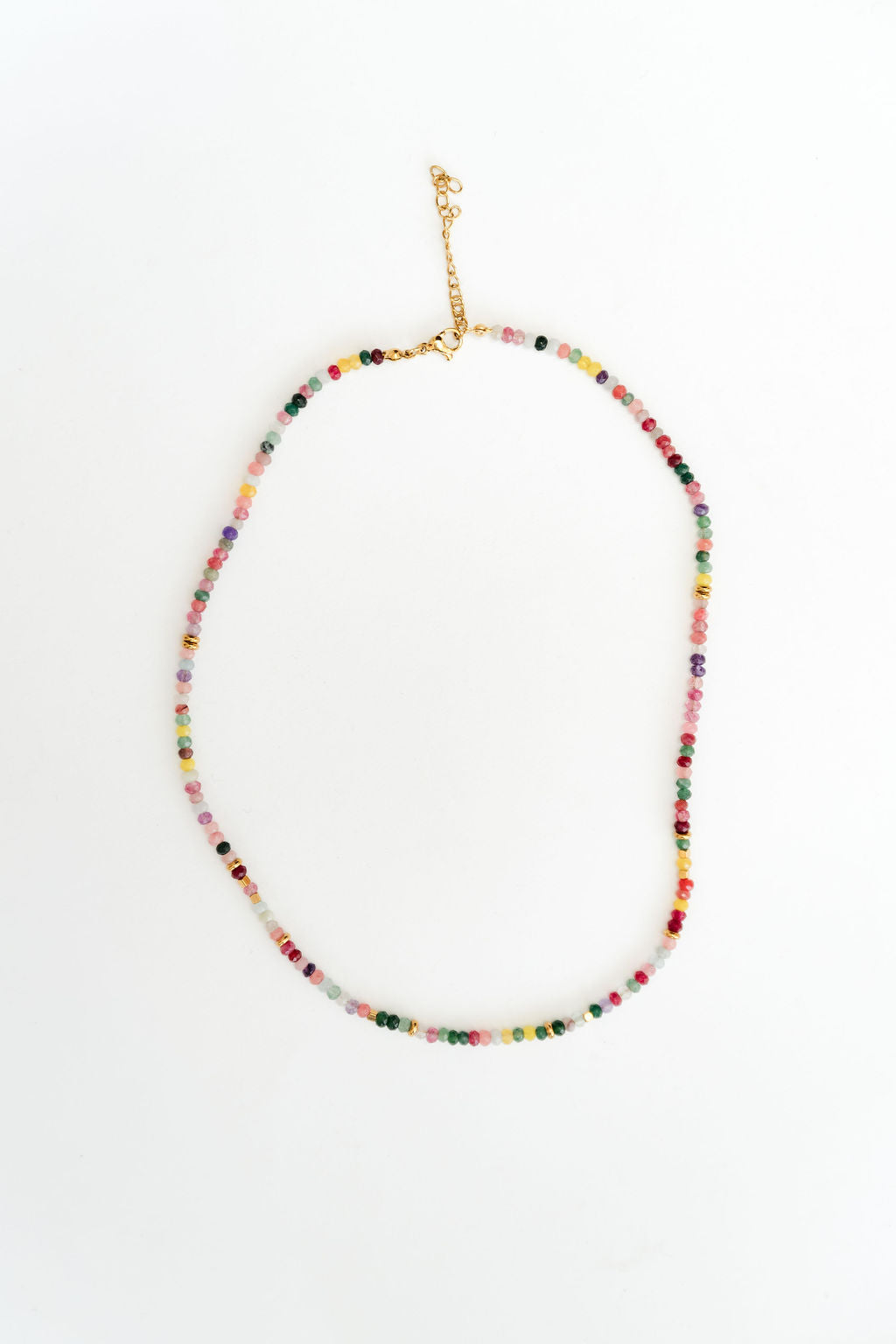 Halskette Natursteinperlen Bunt