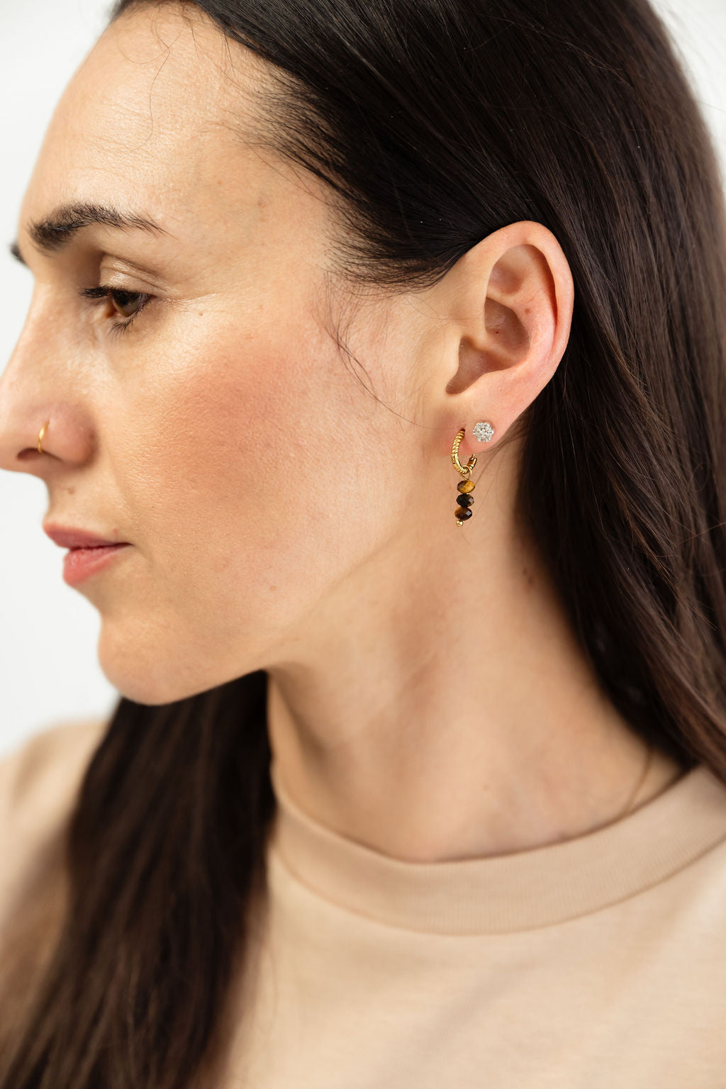 Ohrringe Natursteinperlen