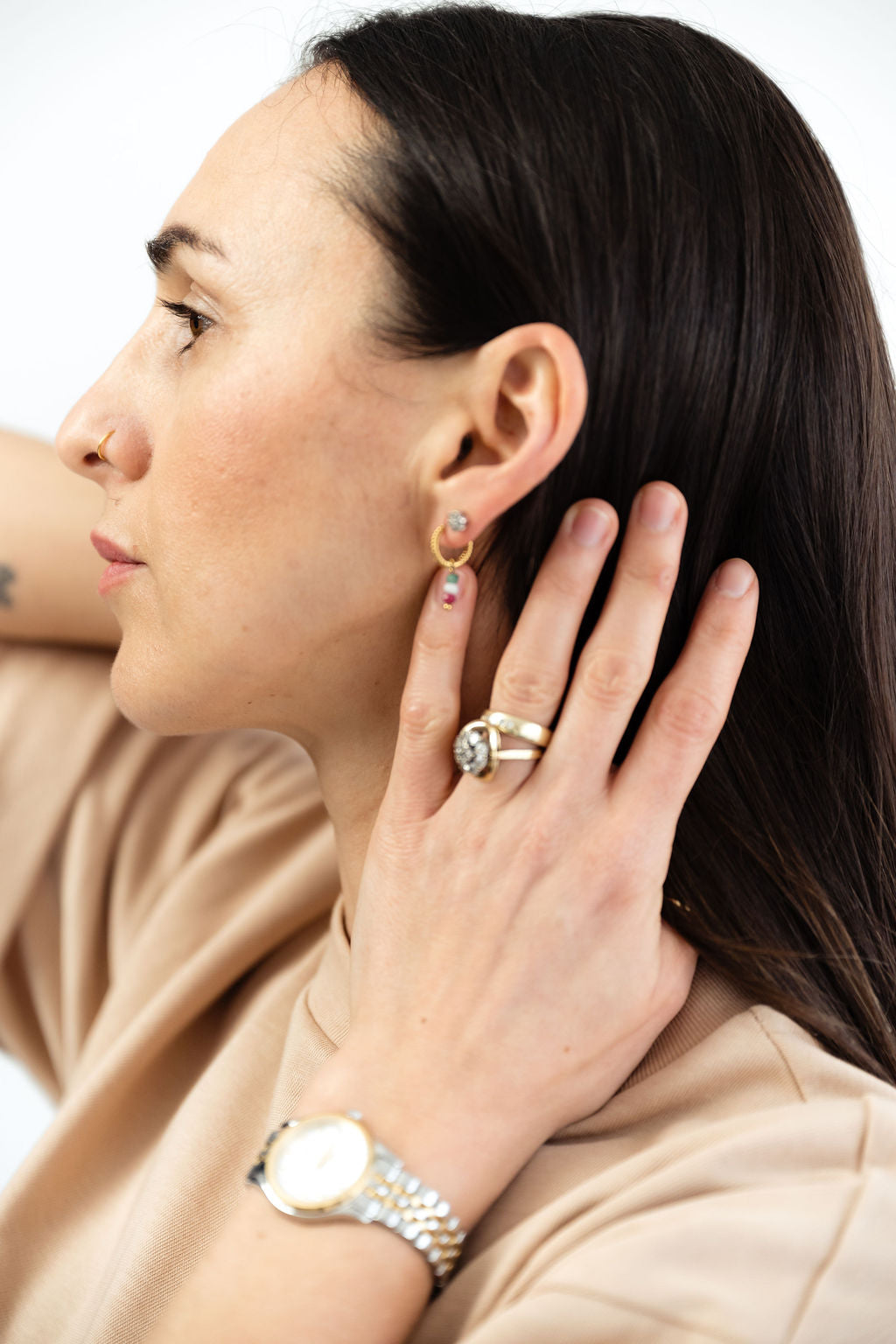 Ohrringe Natursteinperlen