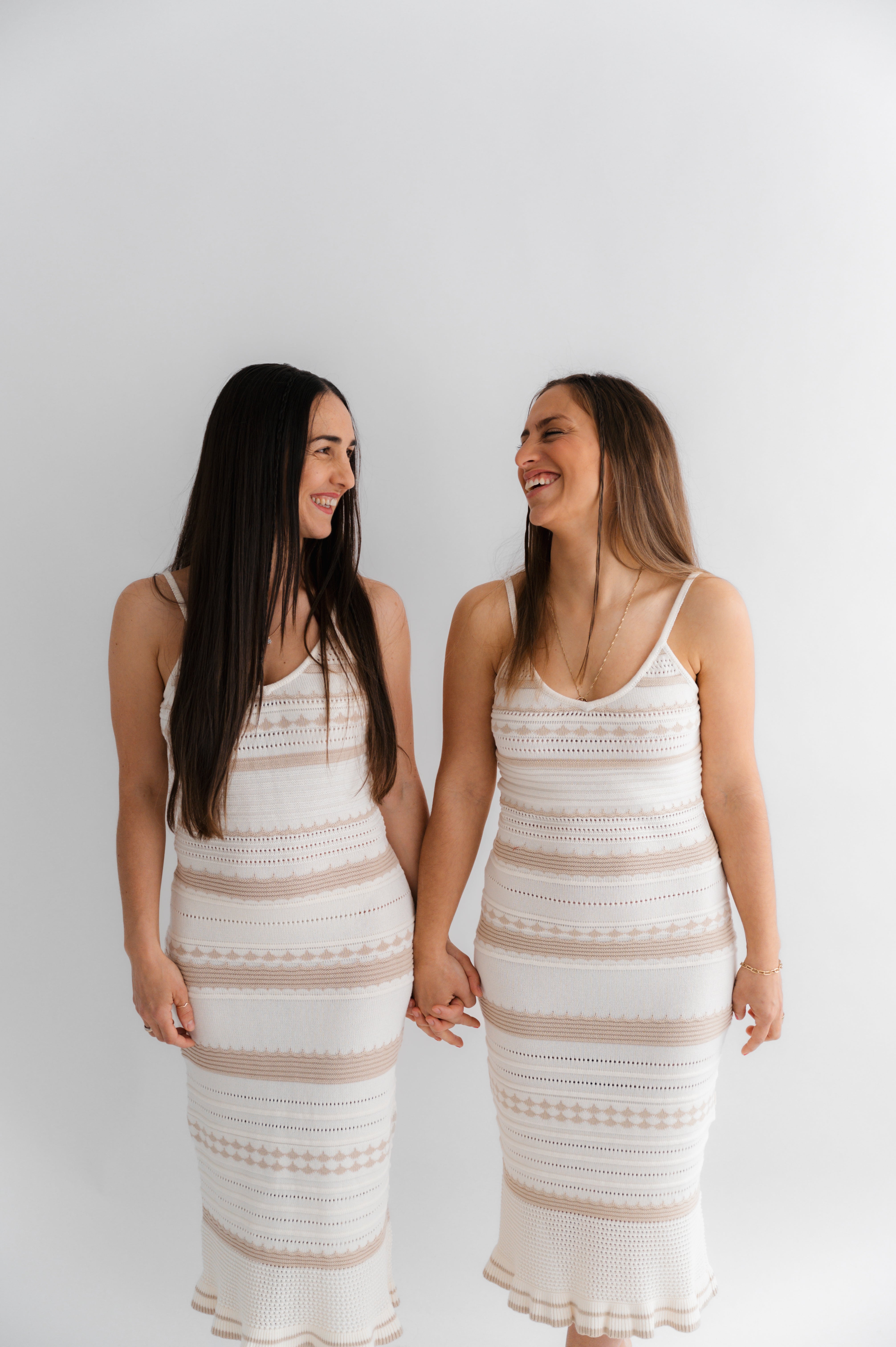 Kleid Elma Häkeloptik zweifarbig