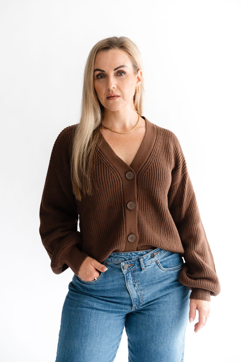 Strickjacke klassisch 100% Baumwolle