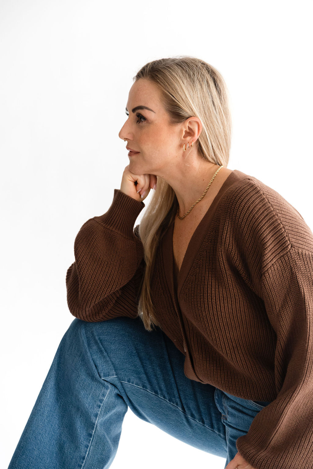 Strickjacke klassisch 100% Baumwolle