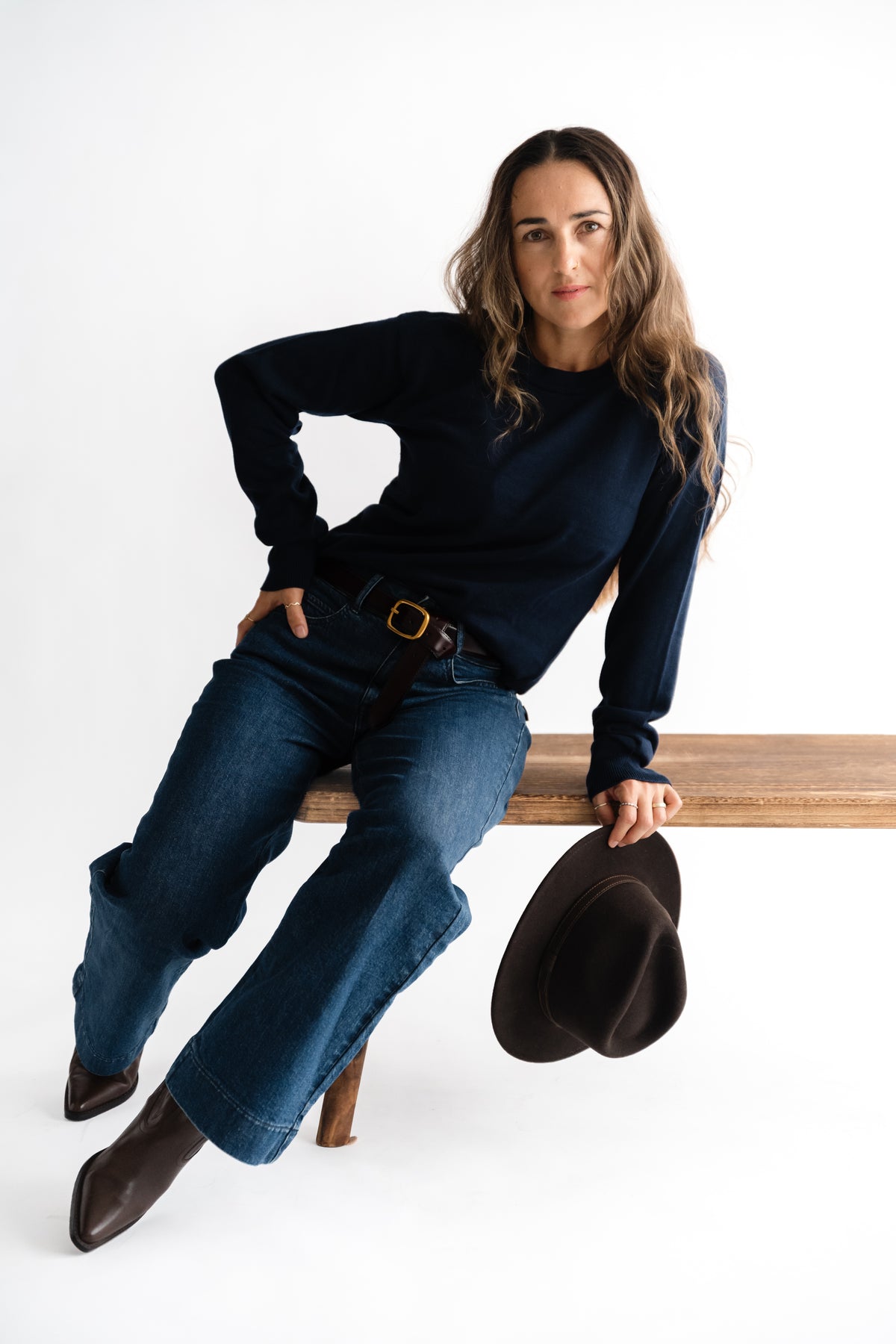 Jeans Straight-Leg Fit dark denim