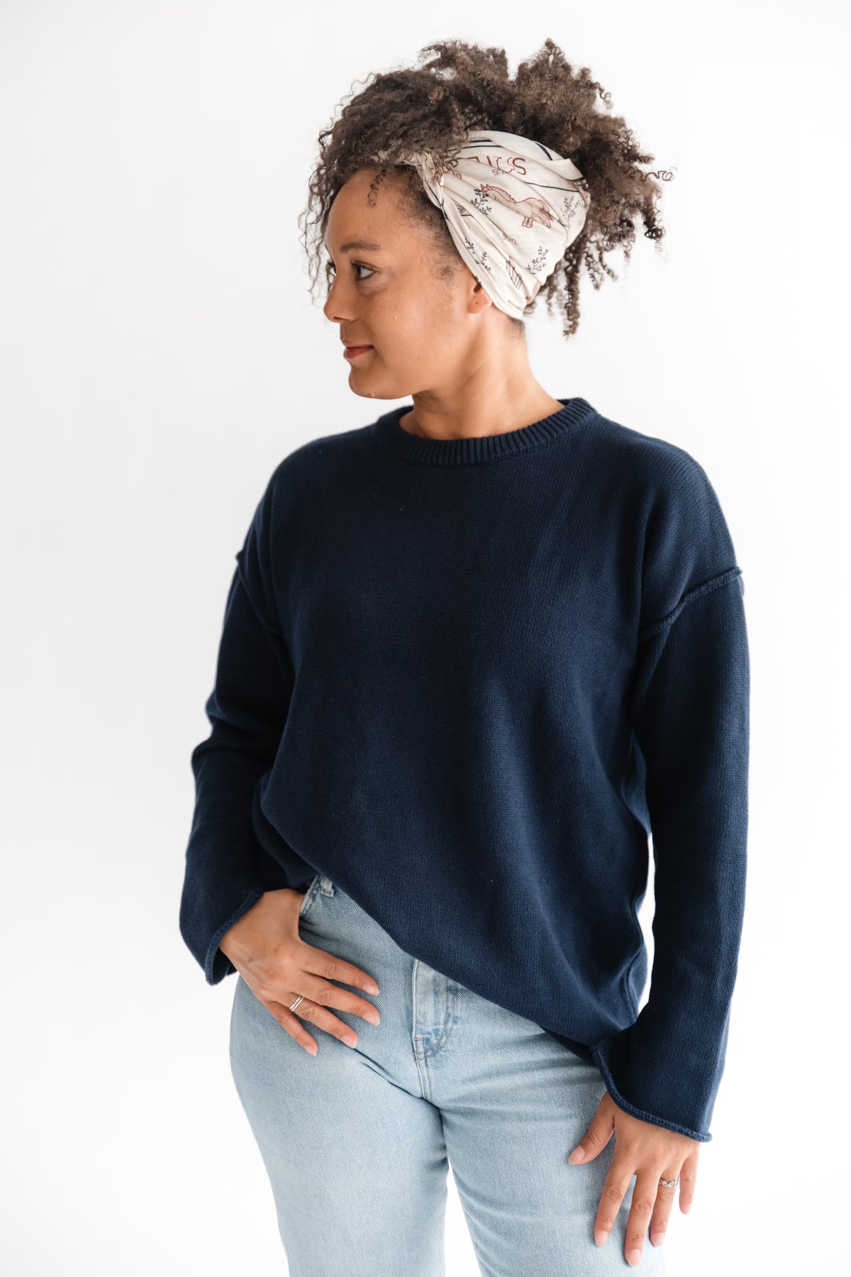 Pullover mit Aussennaht