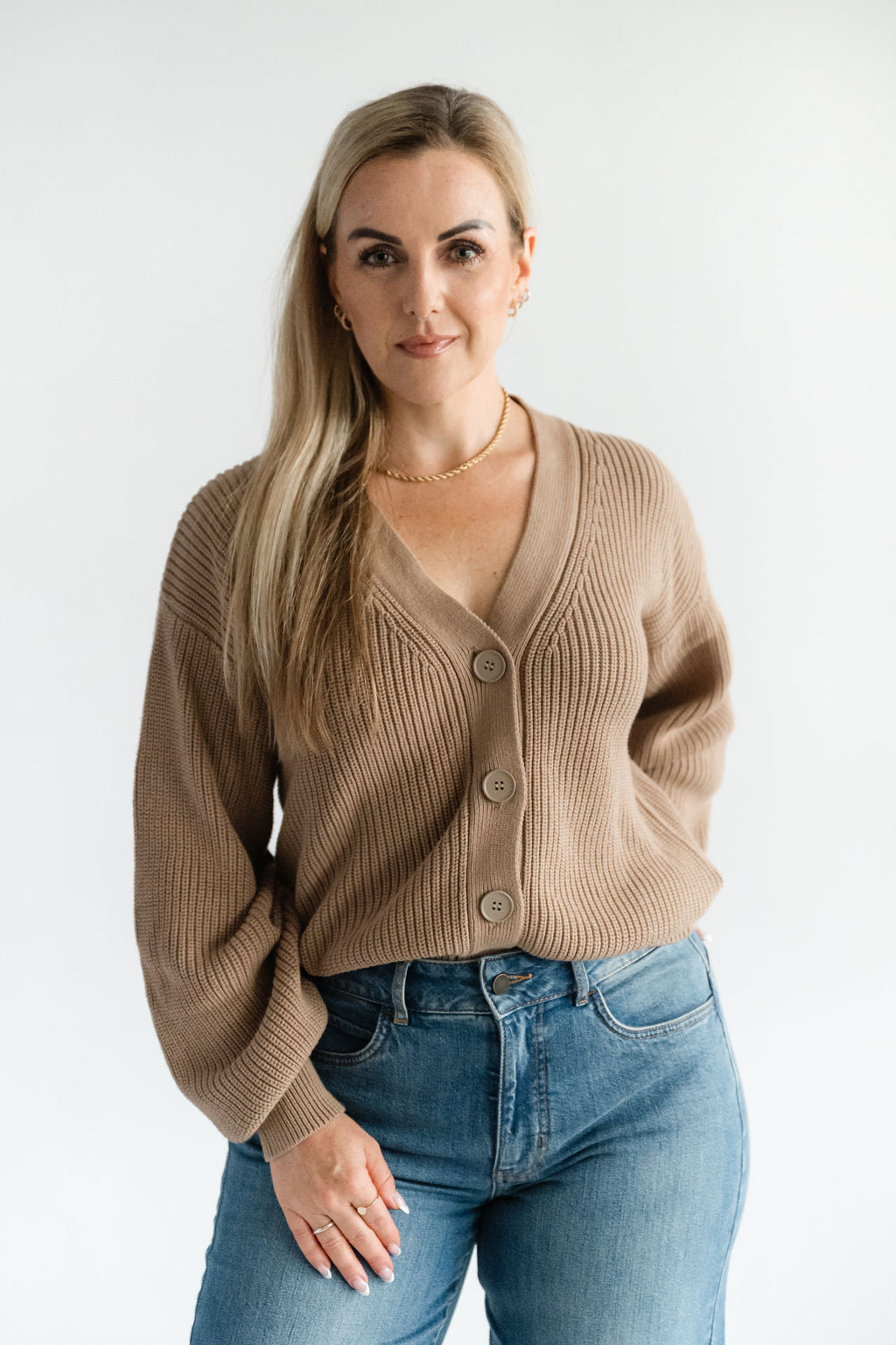 Strickjacke klassisch 100% Baumwolle