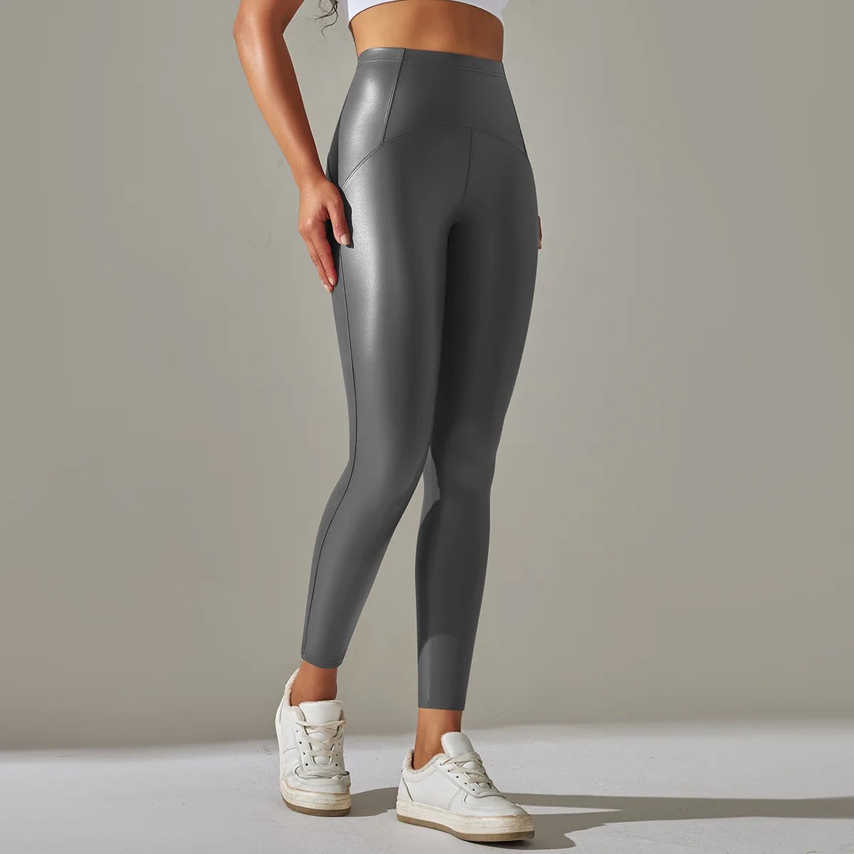 Lederleggins