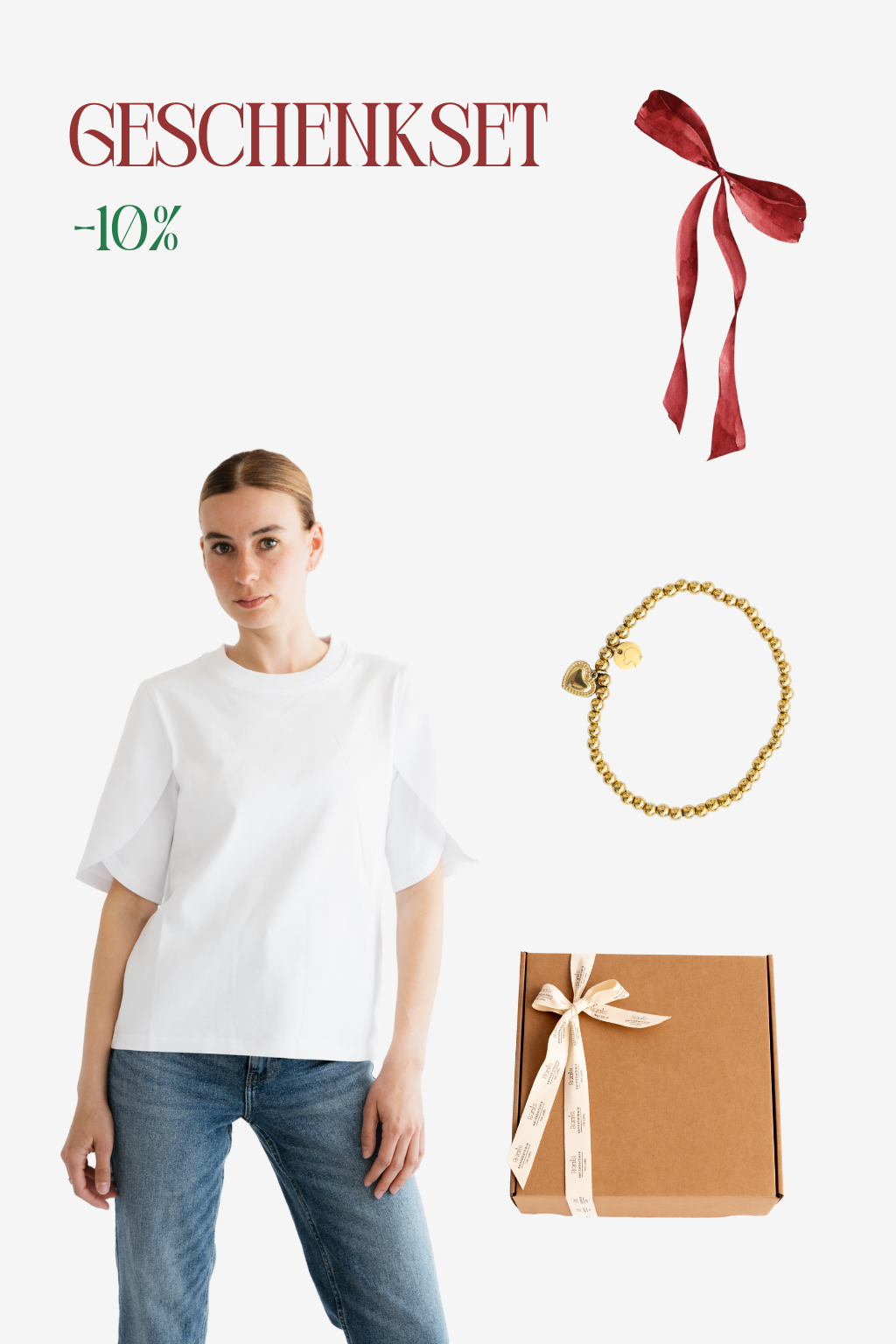 Geschenkeset Basic Line Tulpenshirt und Armband