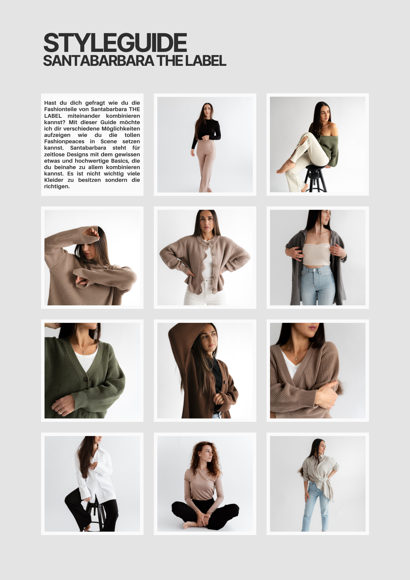 Styleguide Santabarbara THE LABEL