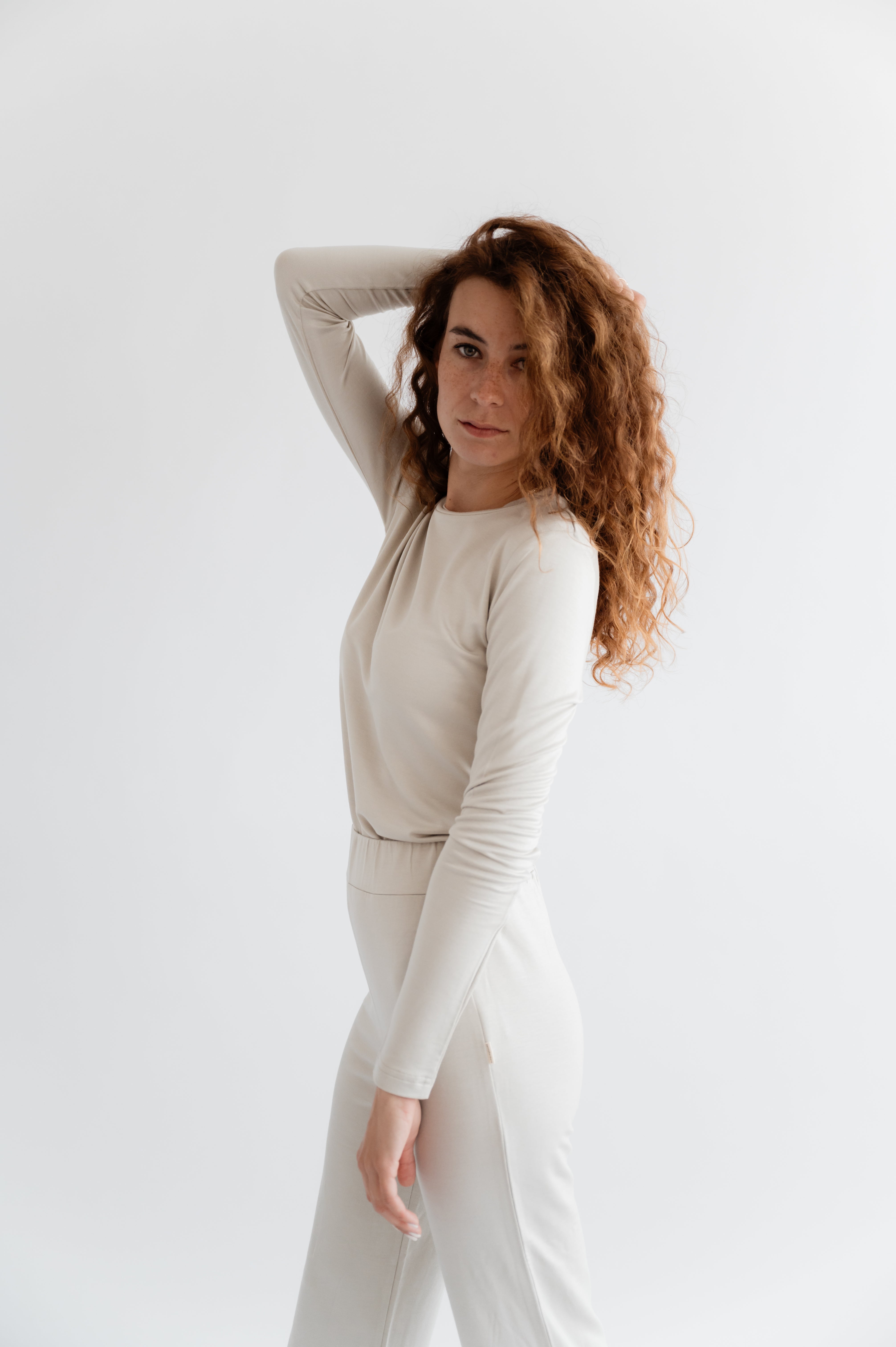 Basic Line Langarmshirt MODAL